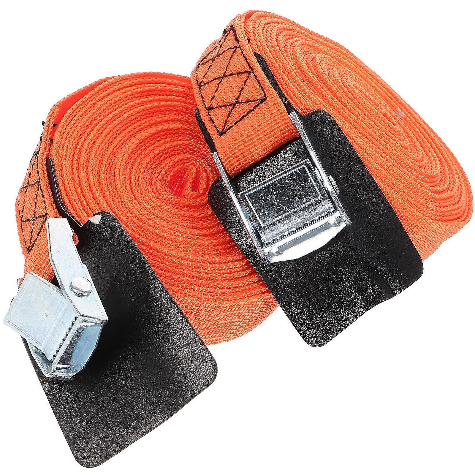 2 Rolls Heavy Duty Ratchet Tie Down Straps with Buckle Durable Endless Cargo Straps for Secure Luggage, Trailers, and Trucks Transport