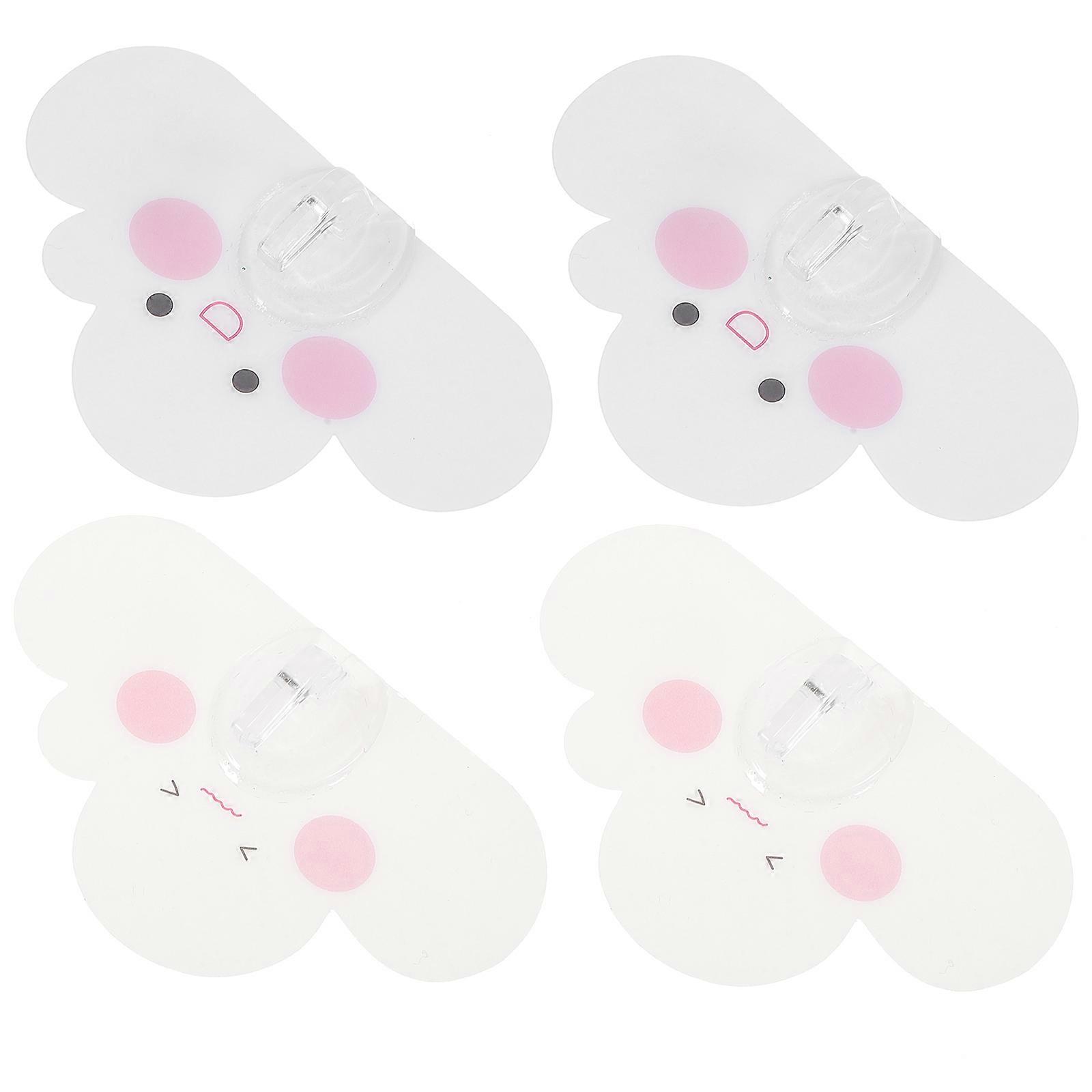 Decorative Hanging Sticky Hook Cloud Shaped Hangers for Apartment Renters 4Pcs