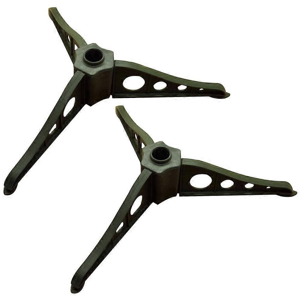 Universal Artificial Tree Stand Easy Assembly Simple Structure Plastic 2Pcs For Christmas Party