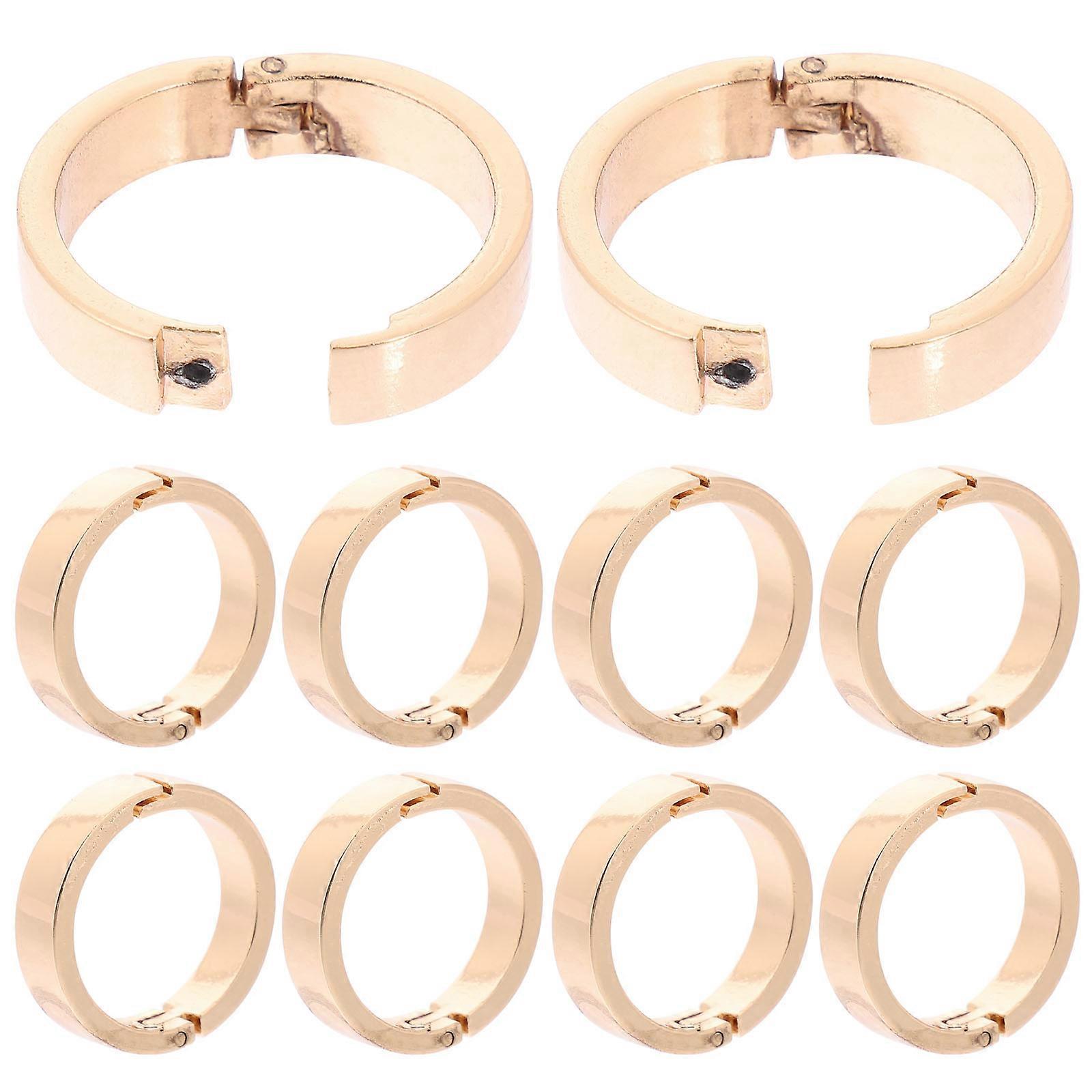 Binder Rings Bulk Clip Rings For Paper Organizing Calendar Loose Leaf Binder Clips Small Zinc Alloy Rings 10Pcs