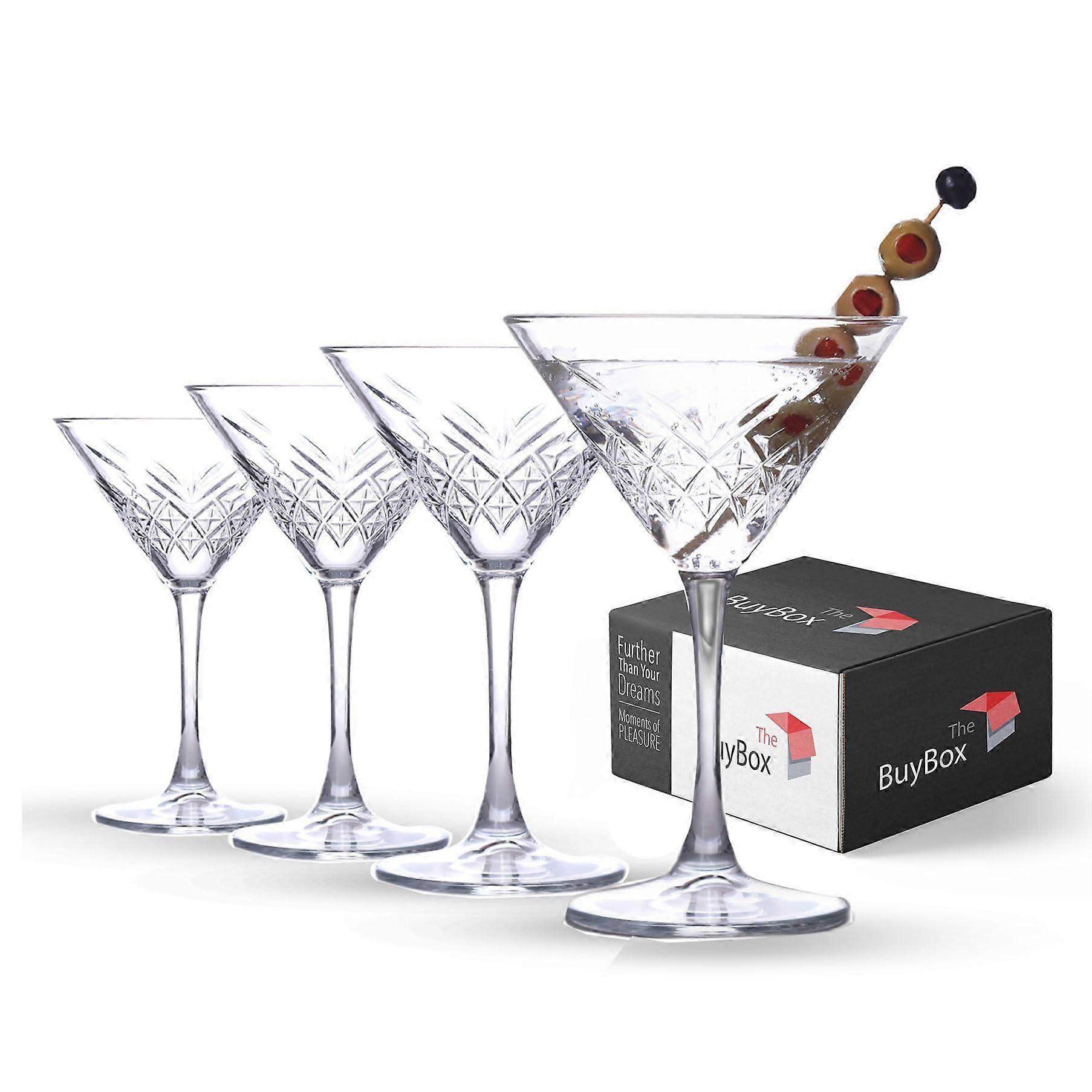Set of 4 Vintage Martini Glasses (7.7 oz/230 ml)