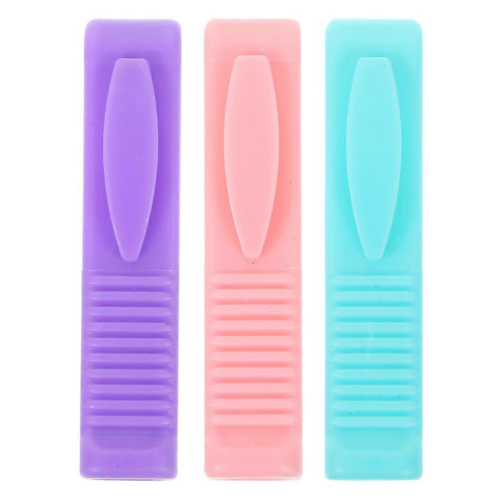 Abridor de ampolas portátil com design de ranhura Multi Purpose Plastic Vial Breaker para enfermeiras Abridor de garrafas de vidro violeta 3pcs Set