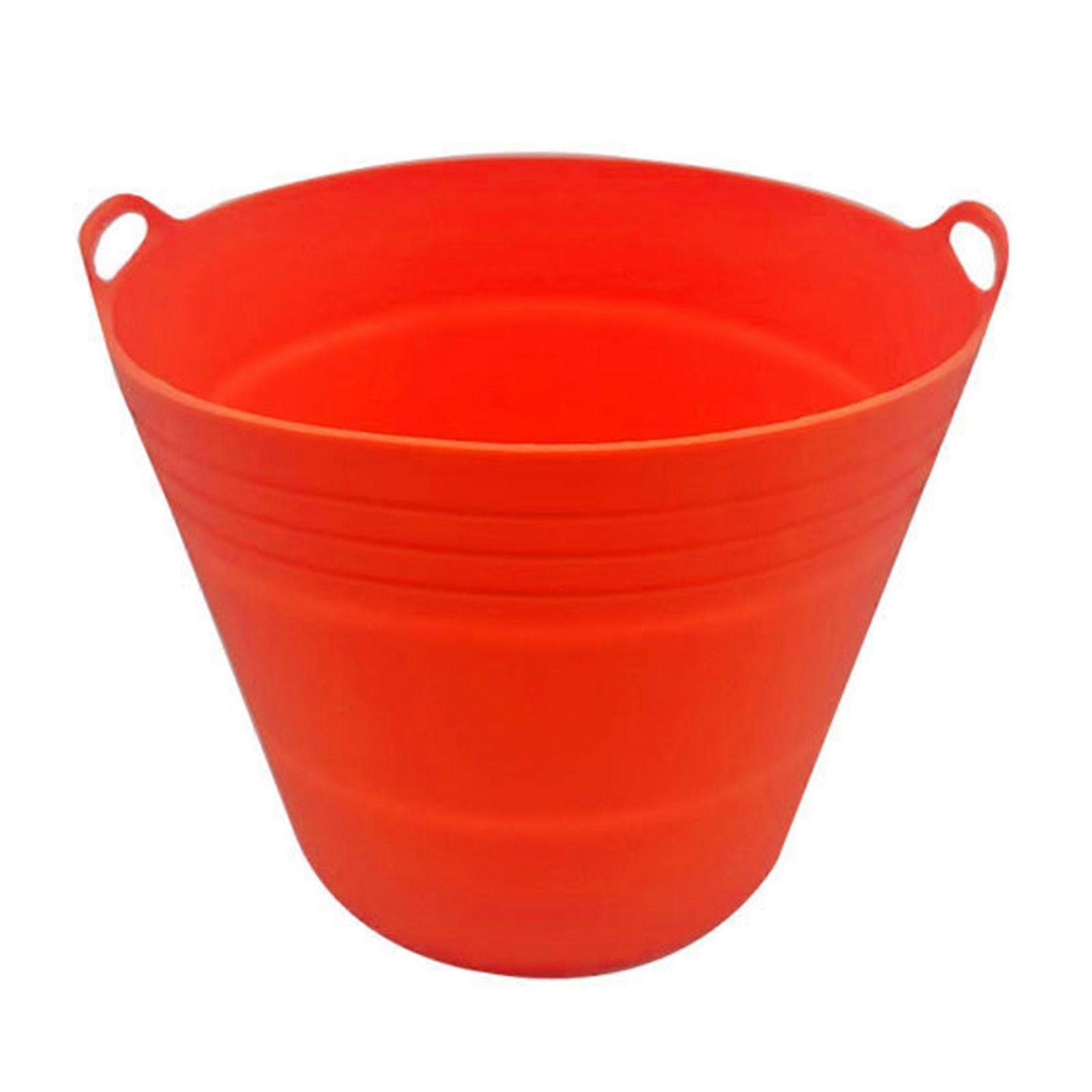Folding Grease Bucket Liner Stackable Reusable Food Oil Bucket for Camping