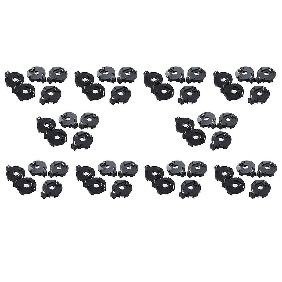 CR2016 2025 2032 Coin Cell Button Battery Holder Socket Black 50 Pcs