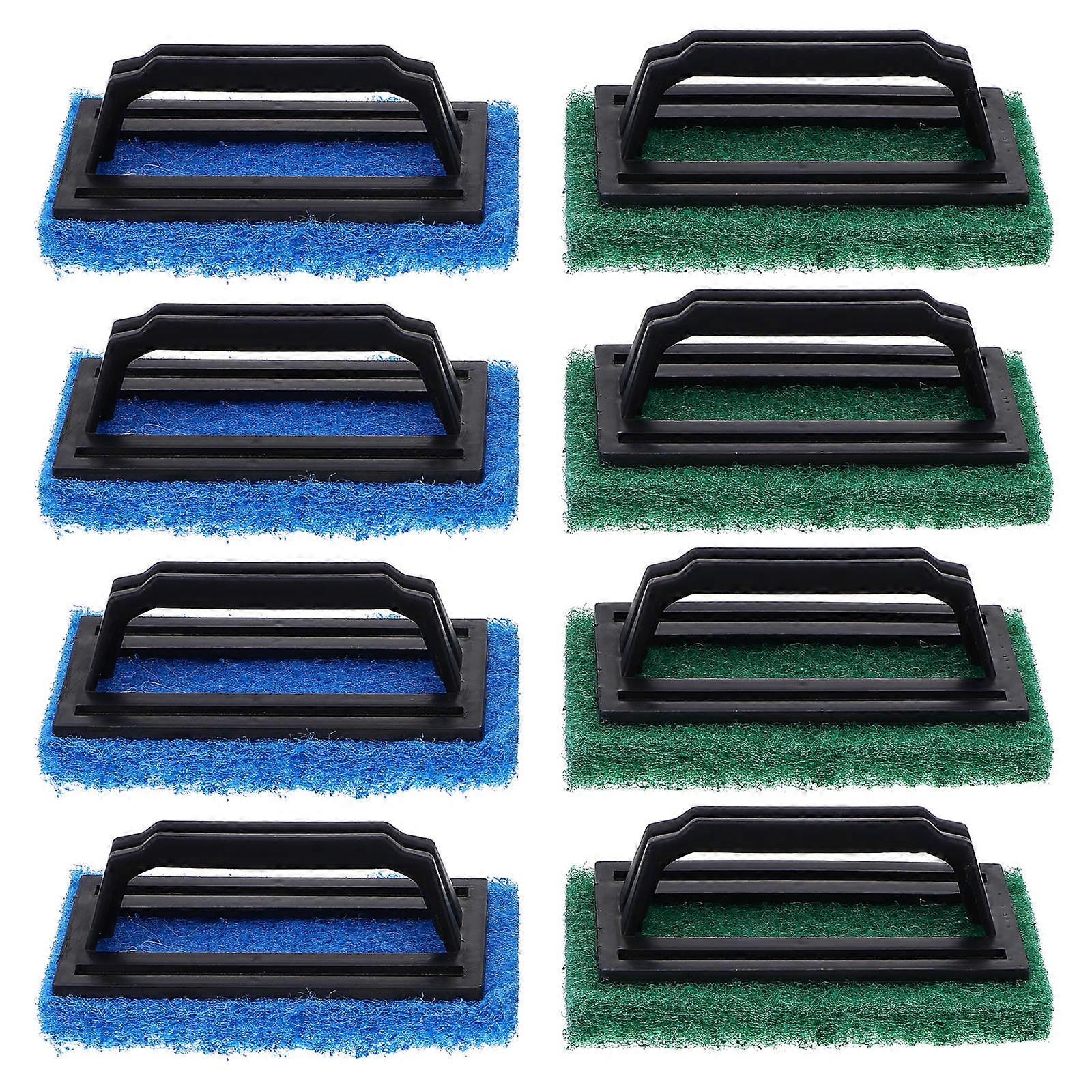 Fish Tank Scrubber For Glass Aquarium Maintenance Assorted Color 15.00X9.00X6.50CM 8Pcs