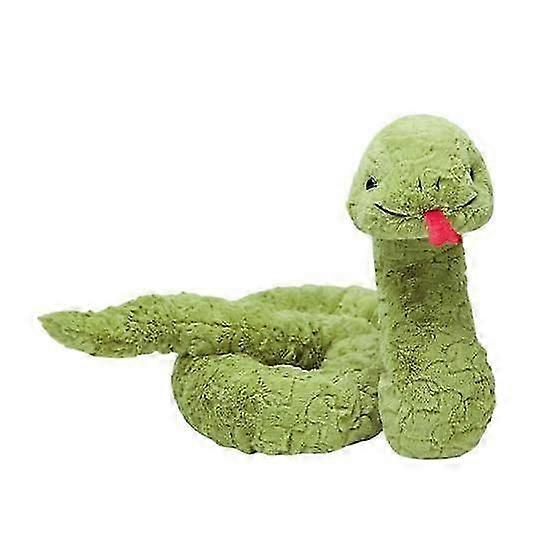 80/120/160CM Giant Green Snake Plush Toy Doll Pillow Soft Stuffed Animal Snake Plush-2025-ss