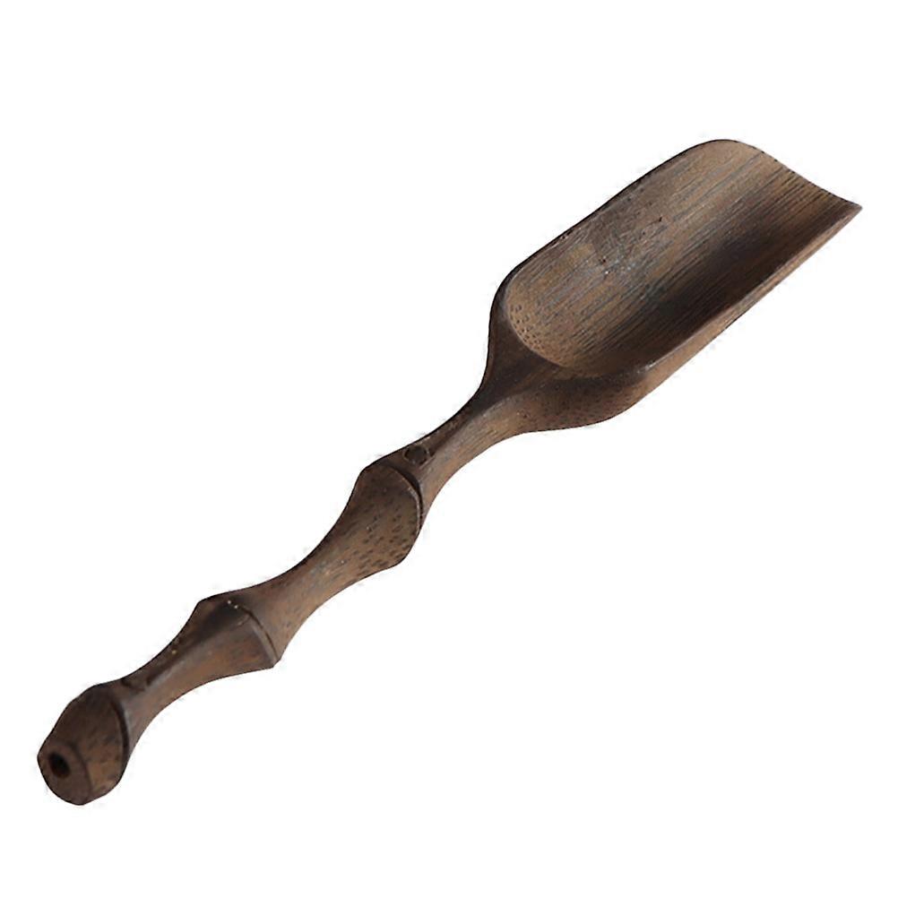Tea Ceremony Accessories Wooden Tea Scoop for Home Use Simple Shape Brown 16.5X2.5CM Easy to Clean 1Set