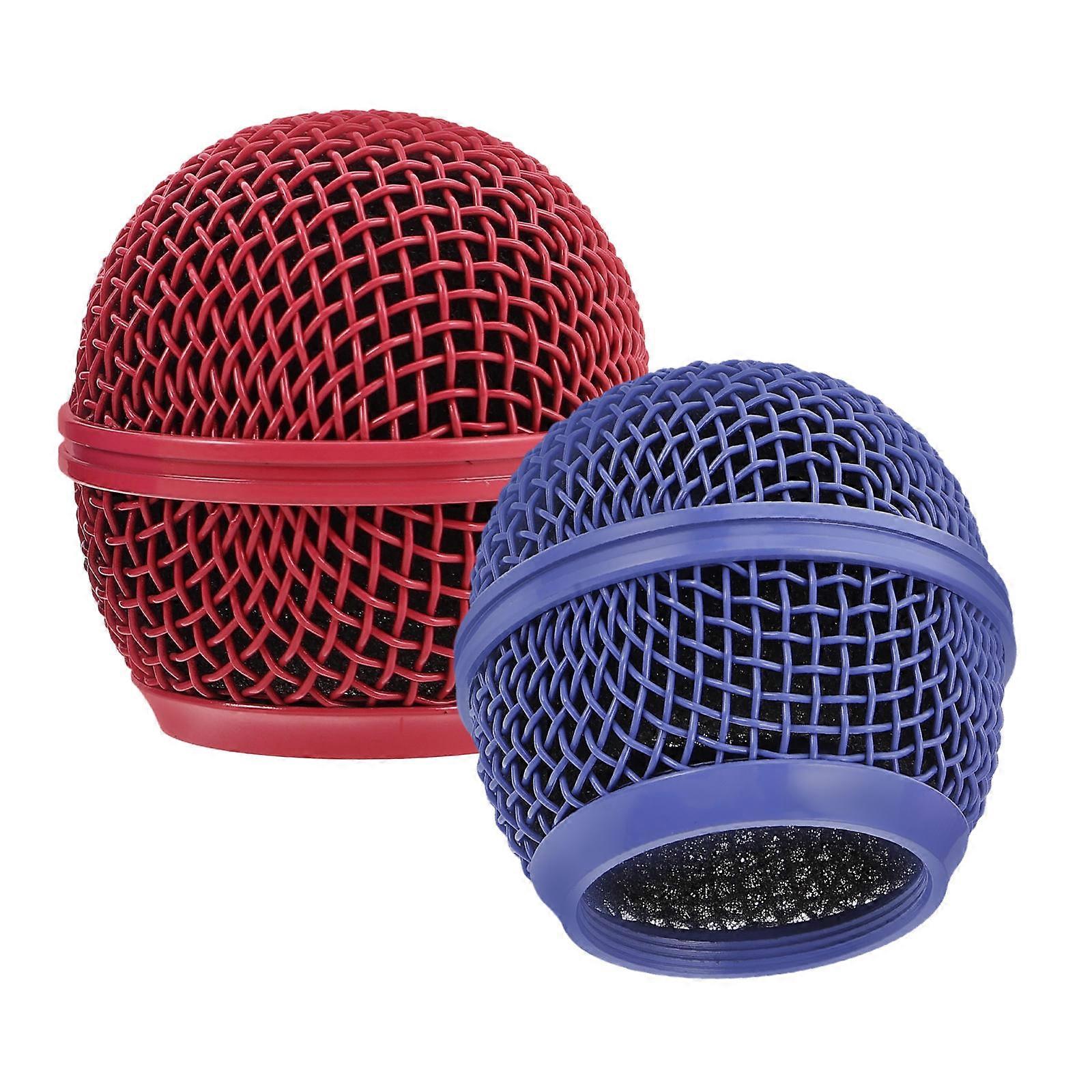 Headset Mic Covers Metal Microphone Grill Head Easy Installation Prevent Dirt and Scratches 2Pcs