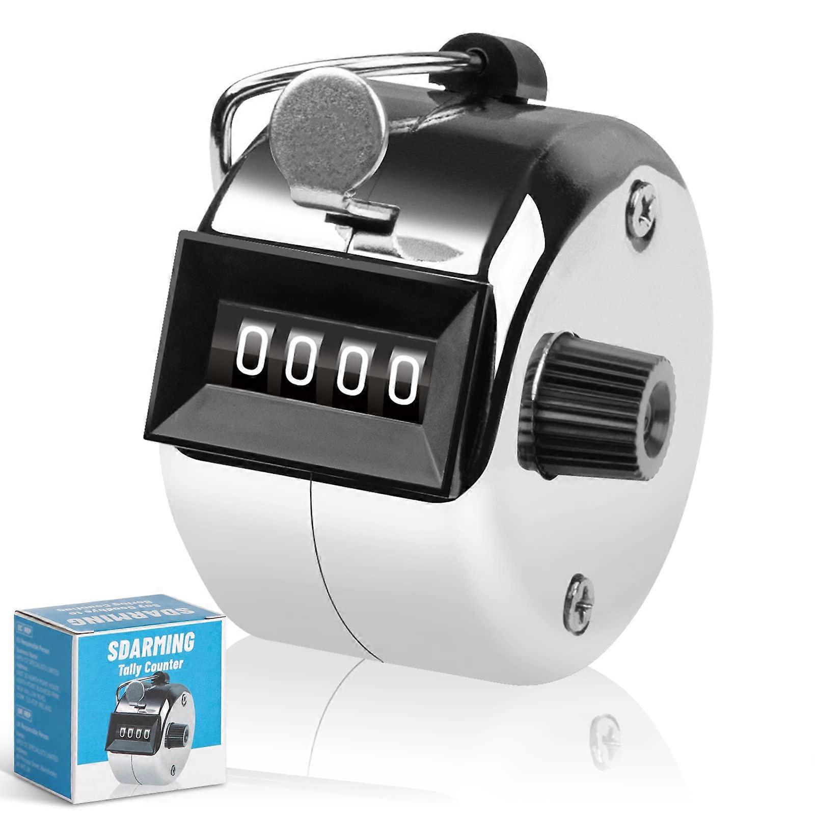 Counting counter, 4-digit counter, metal handheld counting counter conventional model