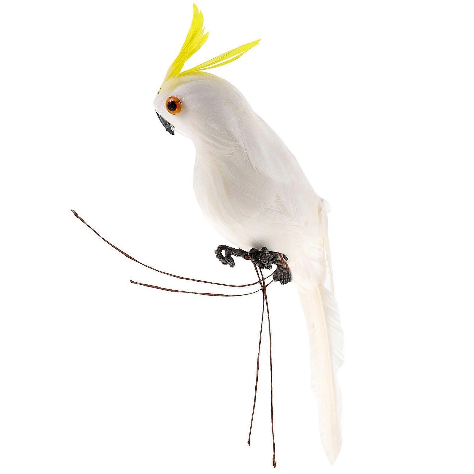 Artificial Birds Home Ornament Window Decoration Lovely Parrot Model for Showcase