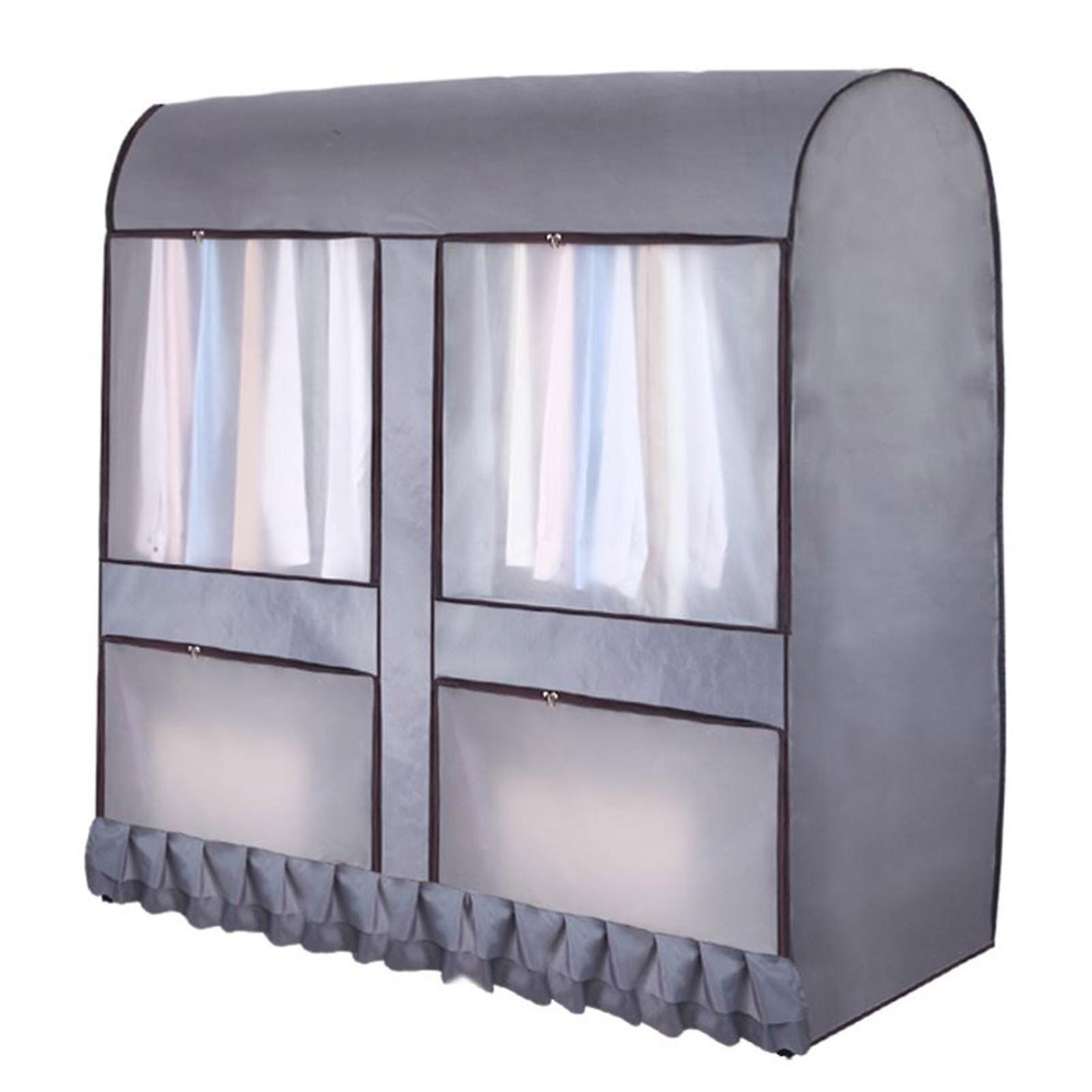 Dustproof Garment Rack Cover Large Capacity Clothing Rack Protector With Zipper And Visible Window Household