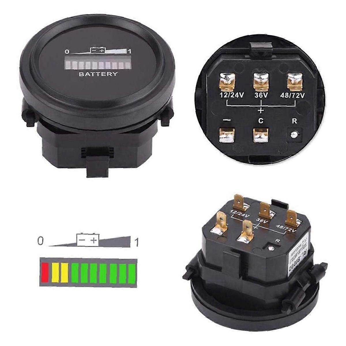 12V/24V/36V/48V/72V LED Digital Battery Indicator for Go-Lf Ca-Rt