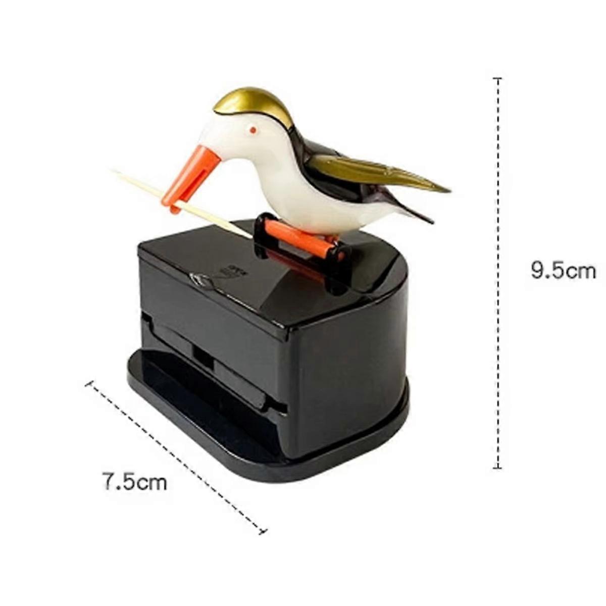 Cartoon Hummingbird Toothpick Container Automatic Toothpick Dispenser Holder Box Home Decoration Kit