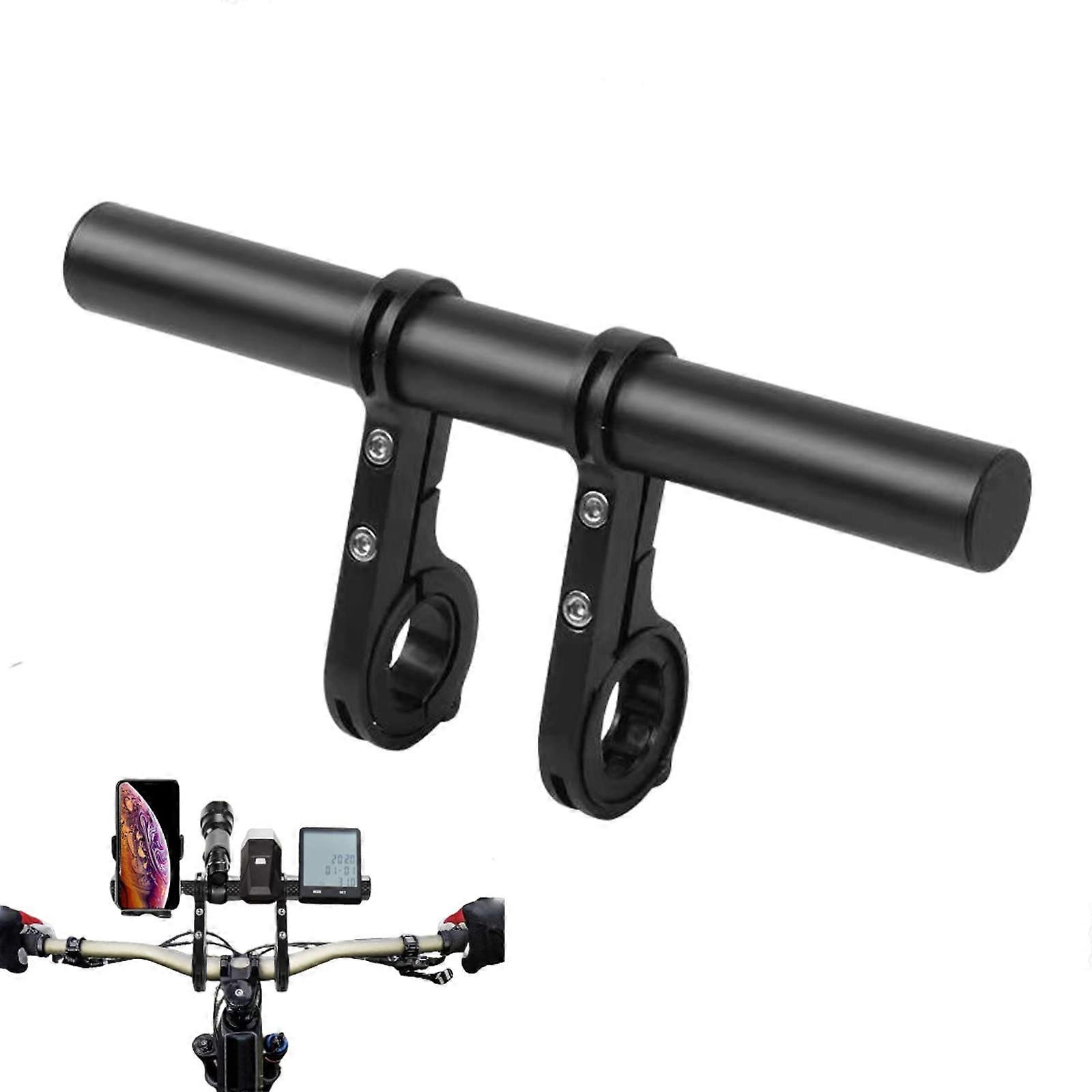 Bicycle Handlebar Extender, Aluminium Alloy Extension Bracket for Speedometer GPS 20 cm