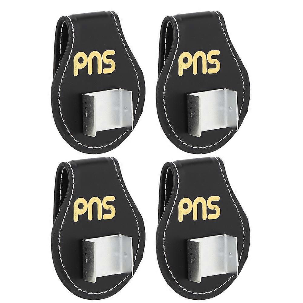 4PCS PU Leather Portable Compact Accurate Size Billiard Chalk Clip Holder Snooker Tool Accessory