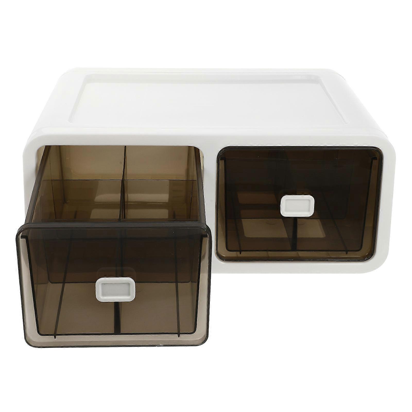 Brown PP Material Underwear Socks Storage Box for Drawer Organization 1PC