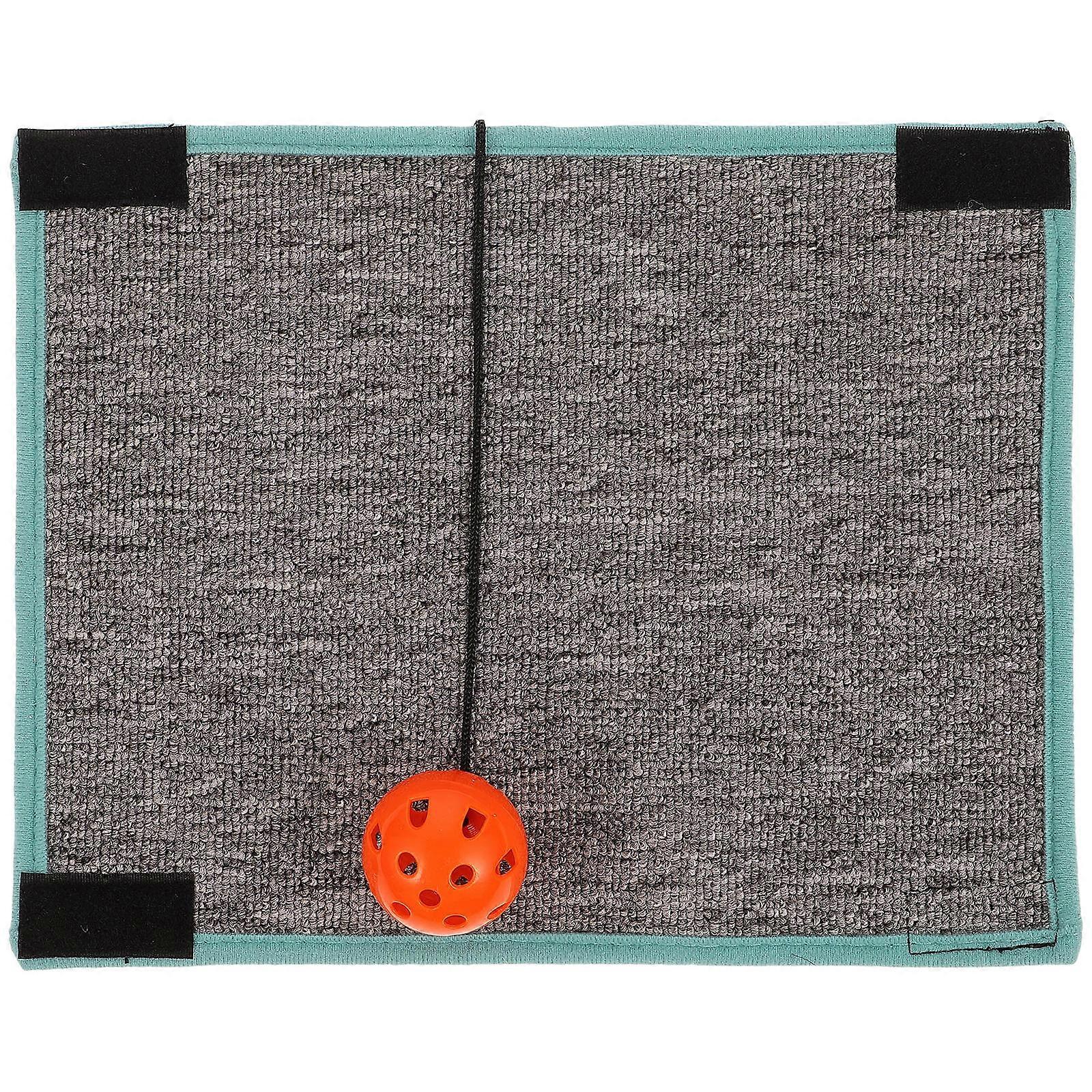 Cat Scratching Mat For Sofa Round Synthetic Material Cat Scratcher Pad Entertain Cat 1Pcs