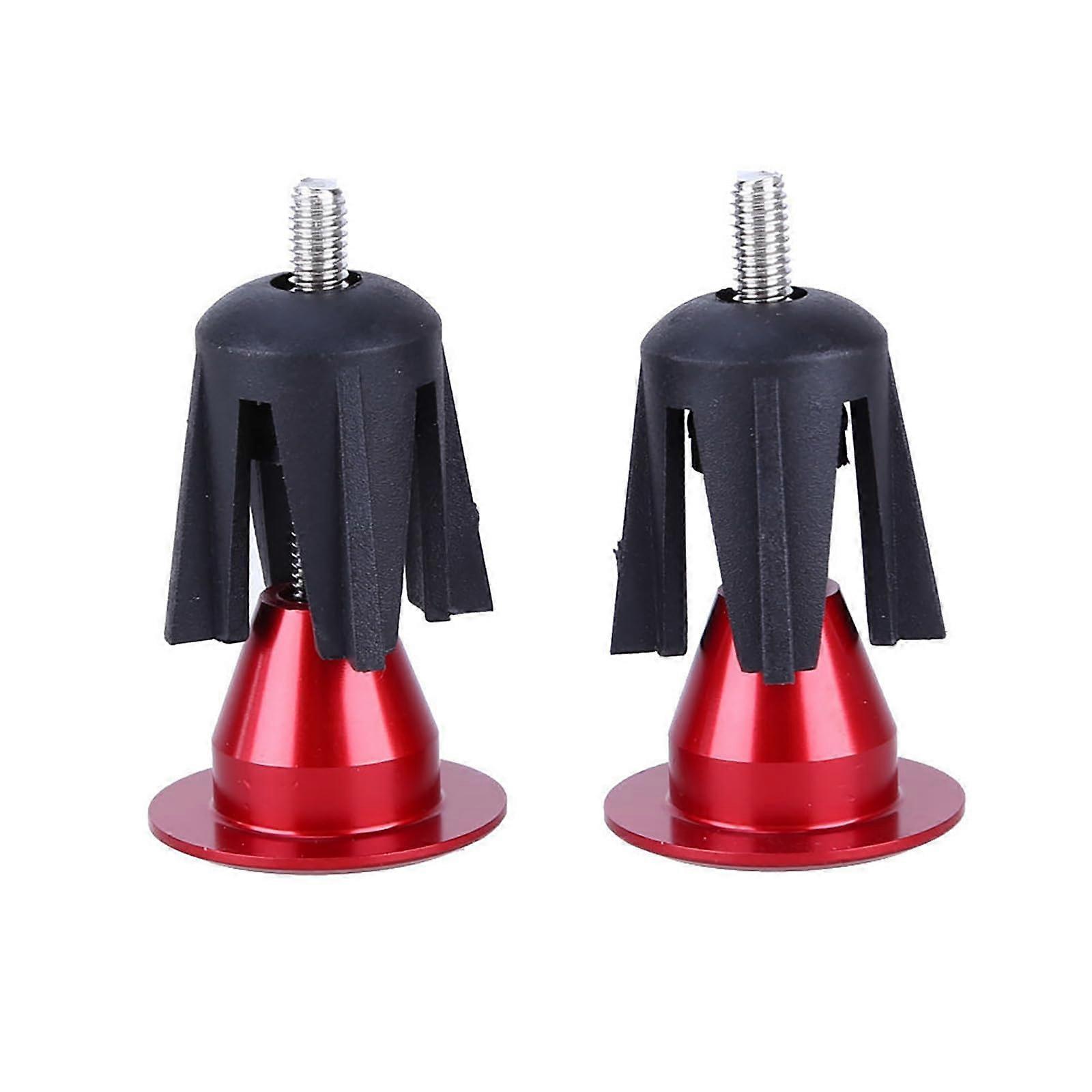 Aluminum Alloy Bicycle Handlebar End Caps for Most Bikes, Red, Lightweight, Durable, Universal Fit