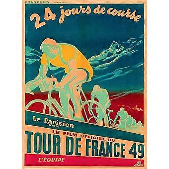 Quebra-cabeça, quebra-cabeça de 1000 peças para crianças e adultos 1949 Tour de France Bicycle Race Paris France Vintage Travel Art Print Brinquedo Educativo Entretenimento Familiar