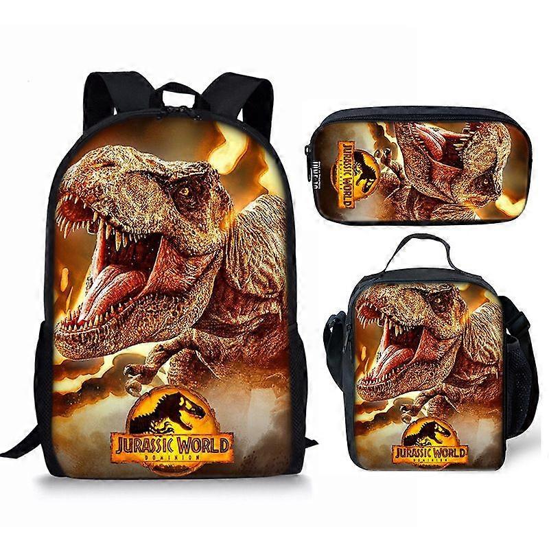 Student Backpack Three-piece Anime Cartoon Backpack
