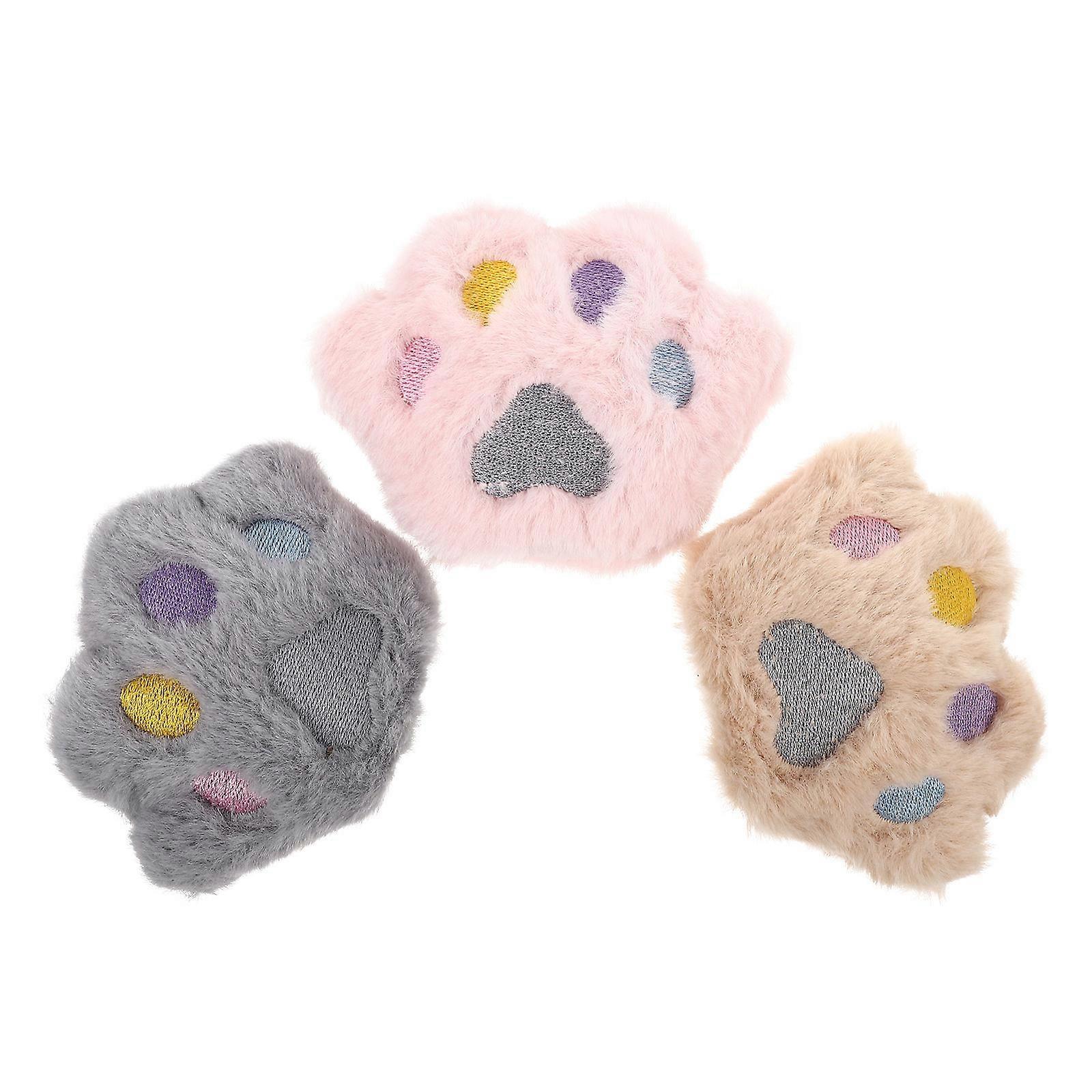 Kitten Supplies Plush Catnip Cat Molar Little Toys Scratch Bite Interactive Plaything Pink 3Pcs