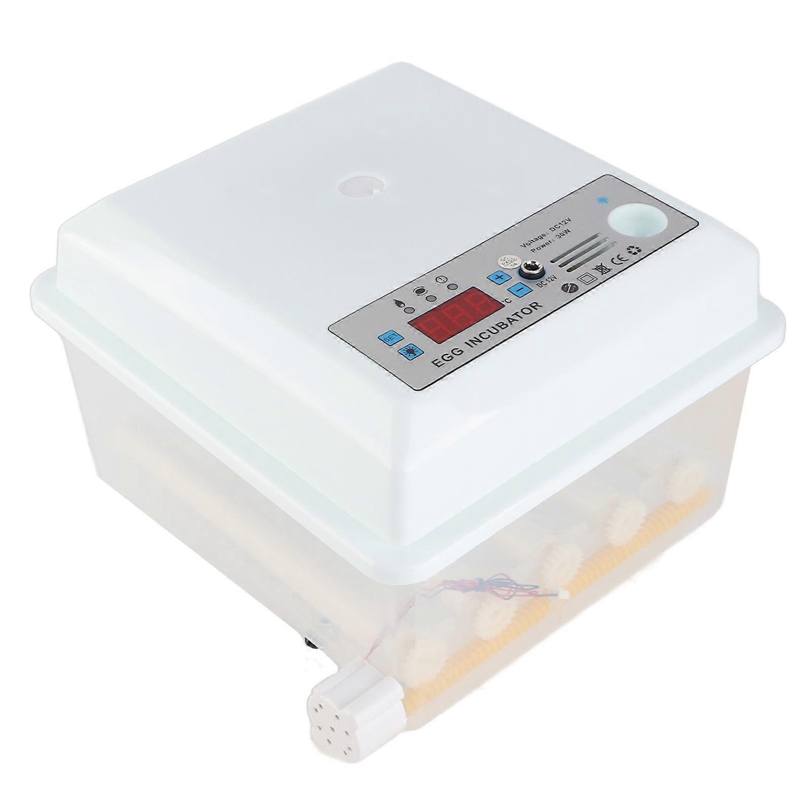 Egg Incubator Automatic Temperature Control Poultry Hatching Machine 16 Eggs Turner for Chickens Goose Duck White US Plug 100 to 240V