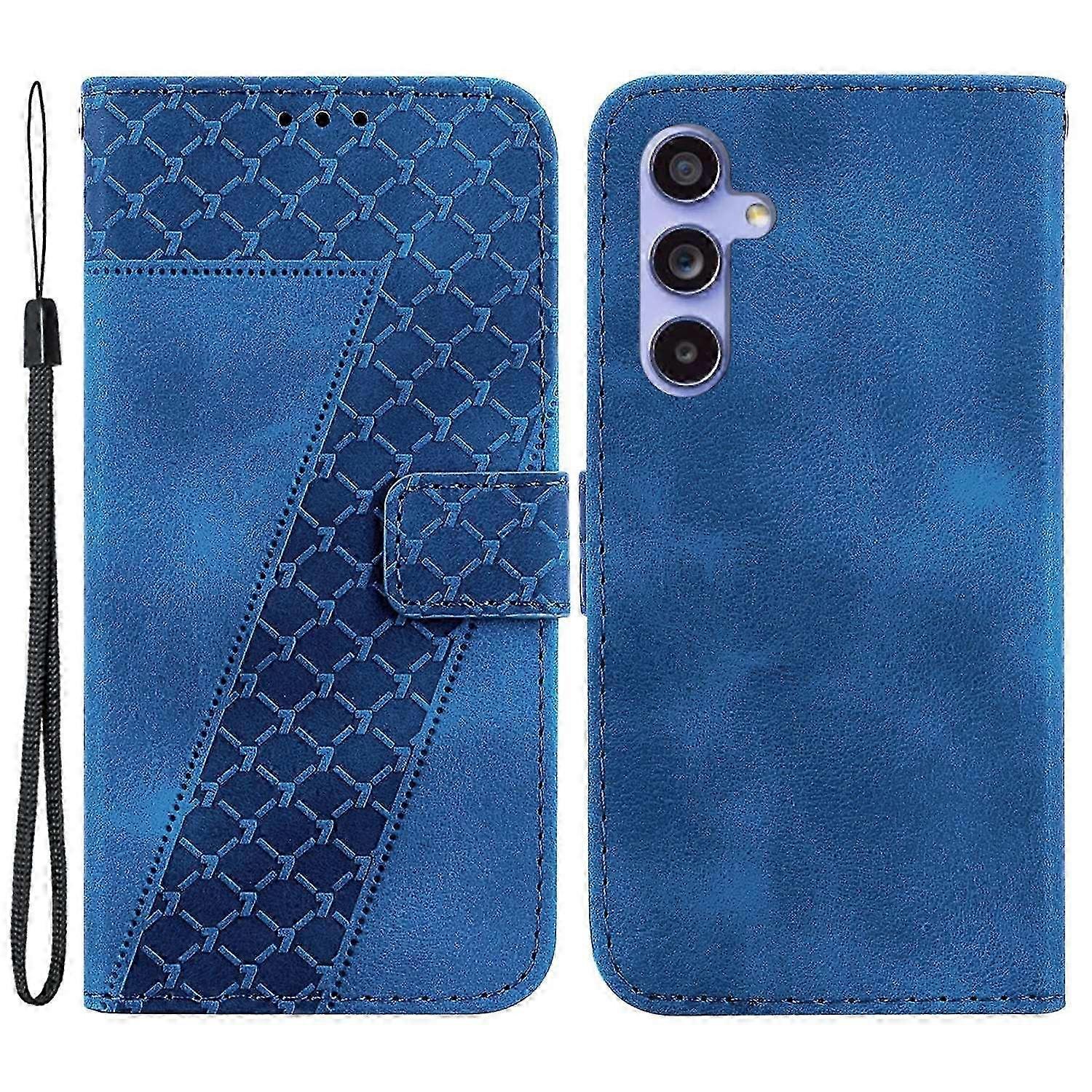 Case for Compatible Brand Galaxy A55 5G with 7-Shape Pattern and Card Slots