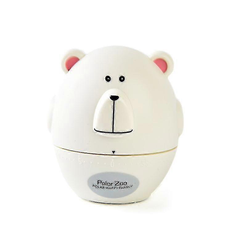 2 Pieces Electric Mechanical Timer Cute Cartoon Panda Shape Kitchen Animal Countdown Cooking Tool