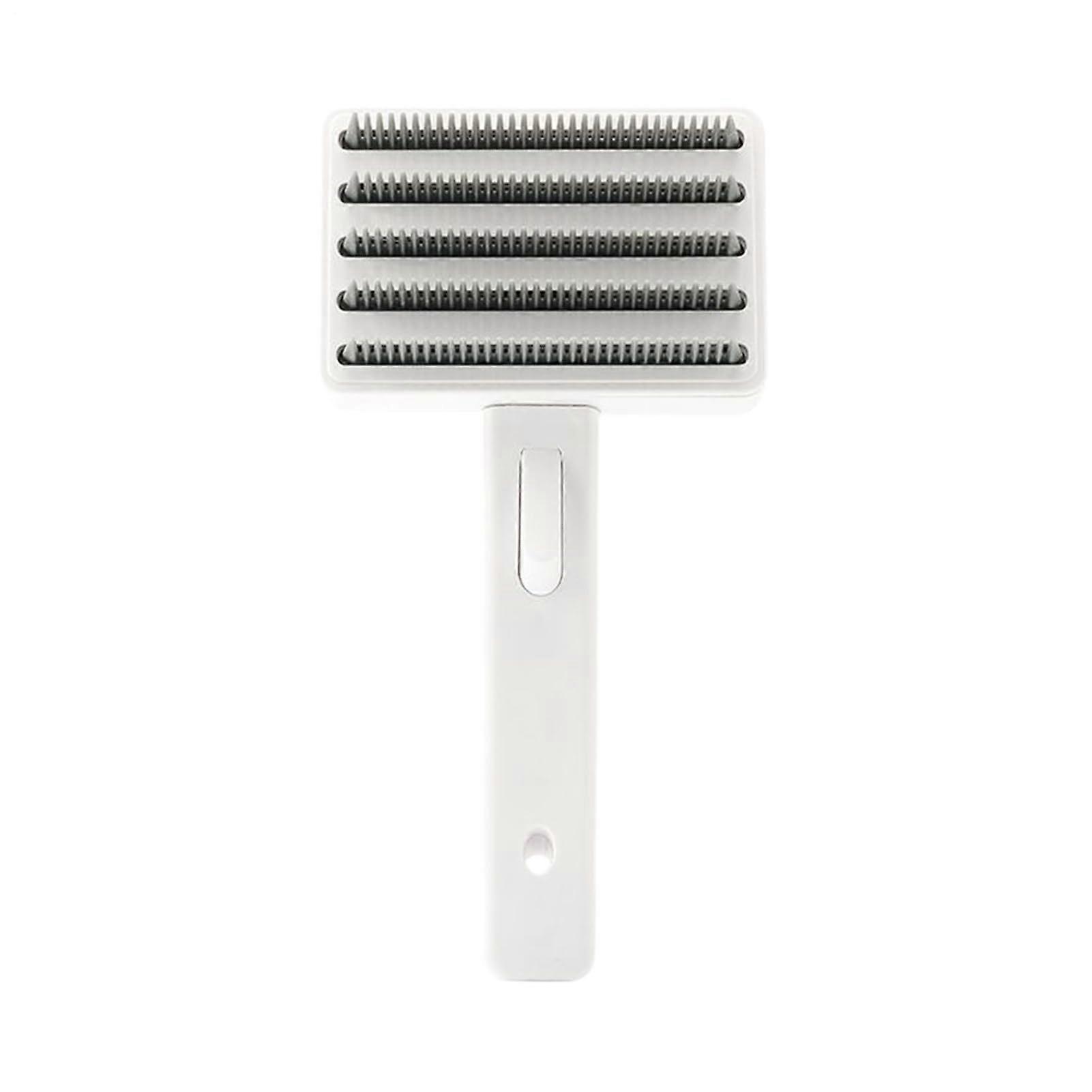Self-Cleaning Dog Brush For Cats And Dogs, Gentle Dematting, Soft Massaging Slicker With Standard Comb Teeth