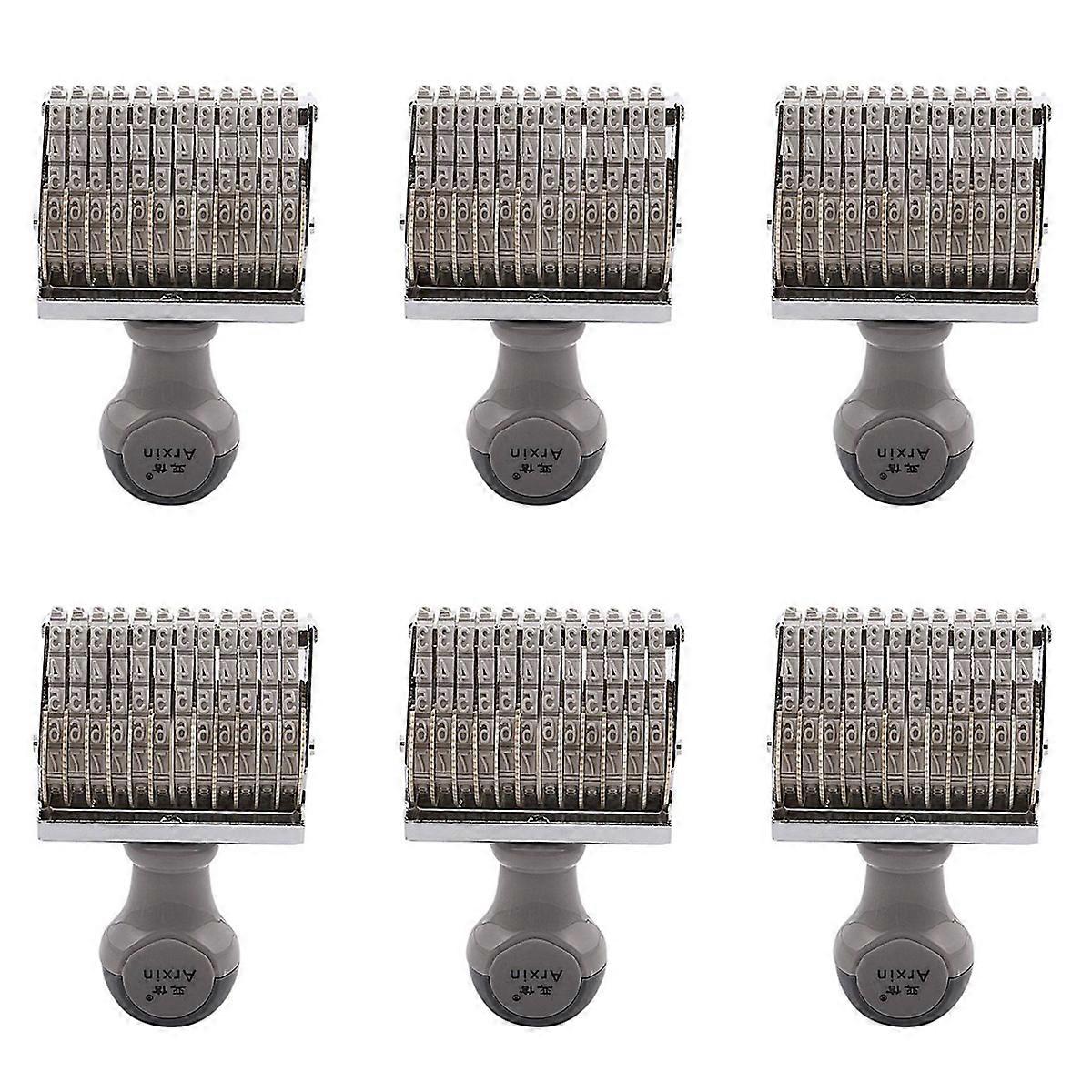 12 Band Self Inking Rubber Stamps Numbering Machine, Grey white