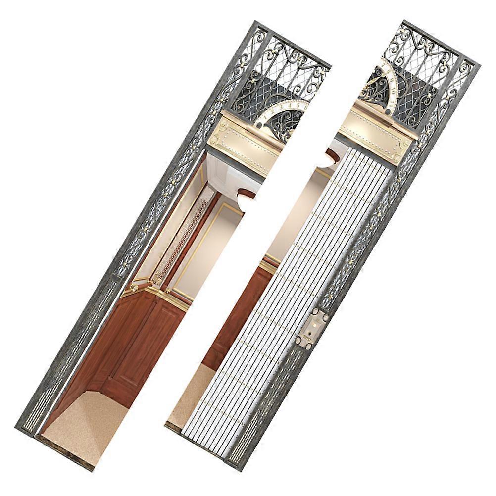 Door Stickers Scenery Design Waterproof Home Supplies Multi-Colored 200X38.5X0.1CM No Foaming 1 Pair