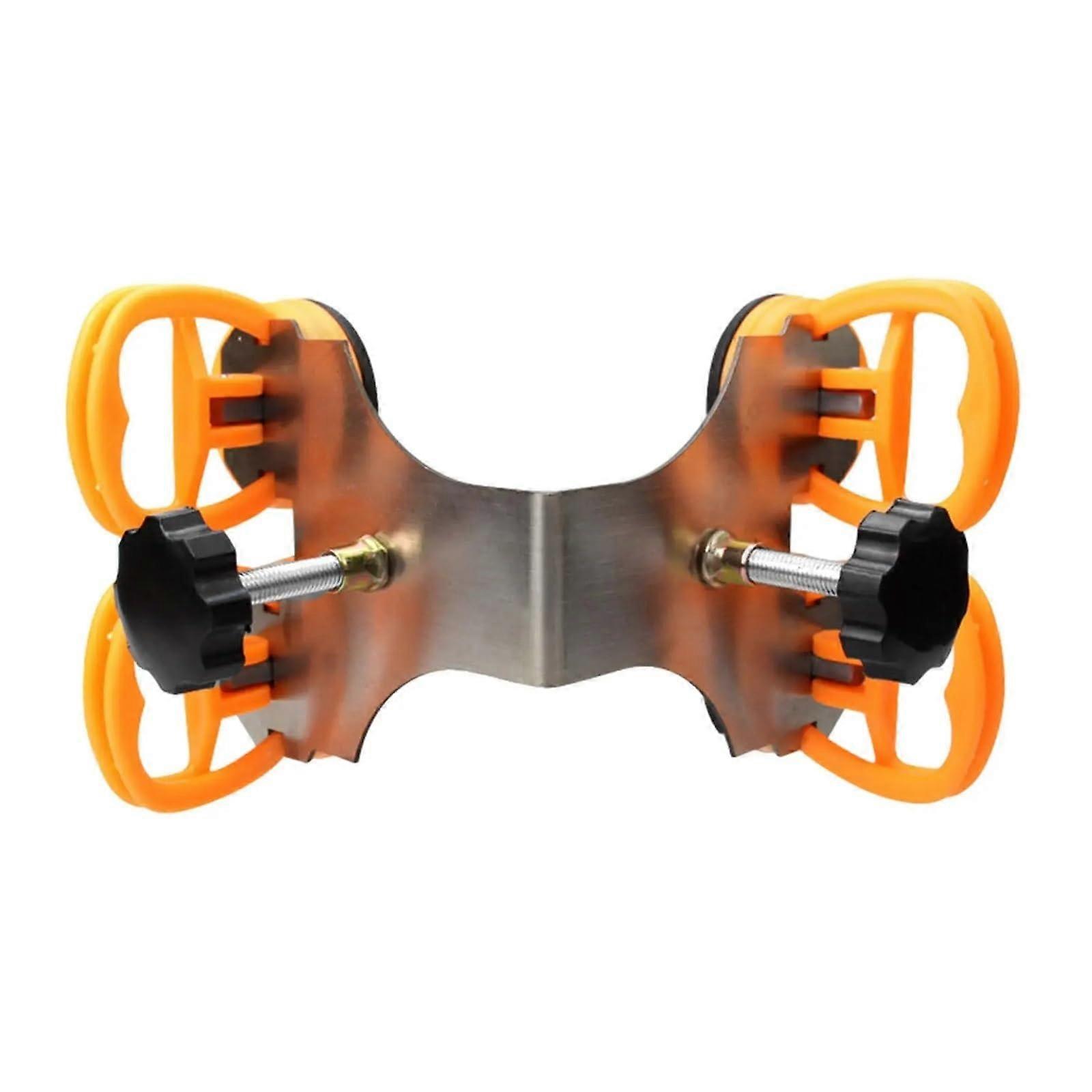 Laying Stone Joints 90 Degree Worktop Seam Setter with Four Suction Cups for Tile, Granite, Glass, Marble, and Stone