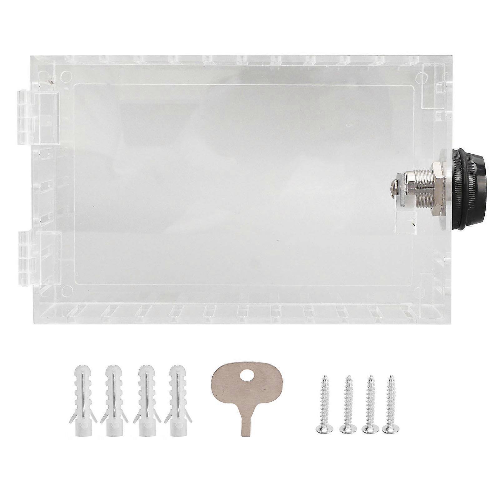 Thermostat Lock Box Universal Large Transparent Thermostat Protective Guard for Thermostat On Wall