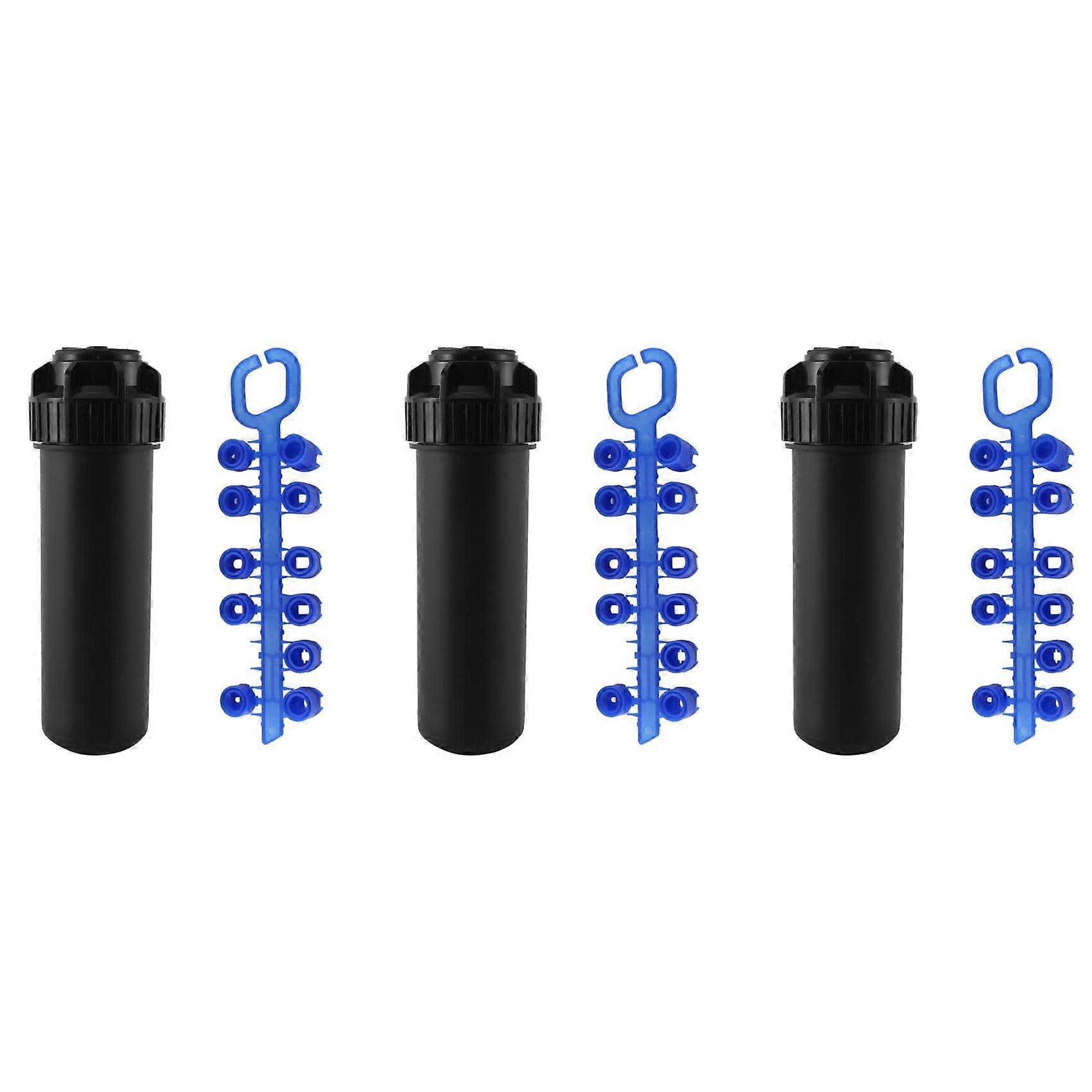 3 pieces 3/4 internal thread recessed sprinkler gear drive sprinkler head segment pattern 40°360° adjustable