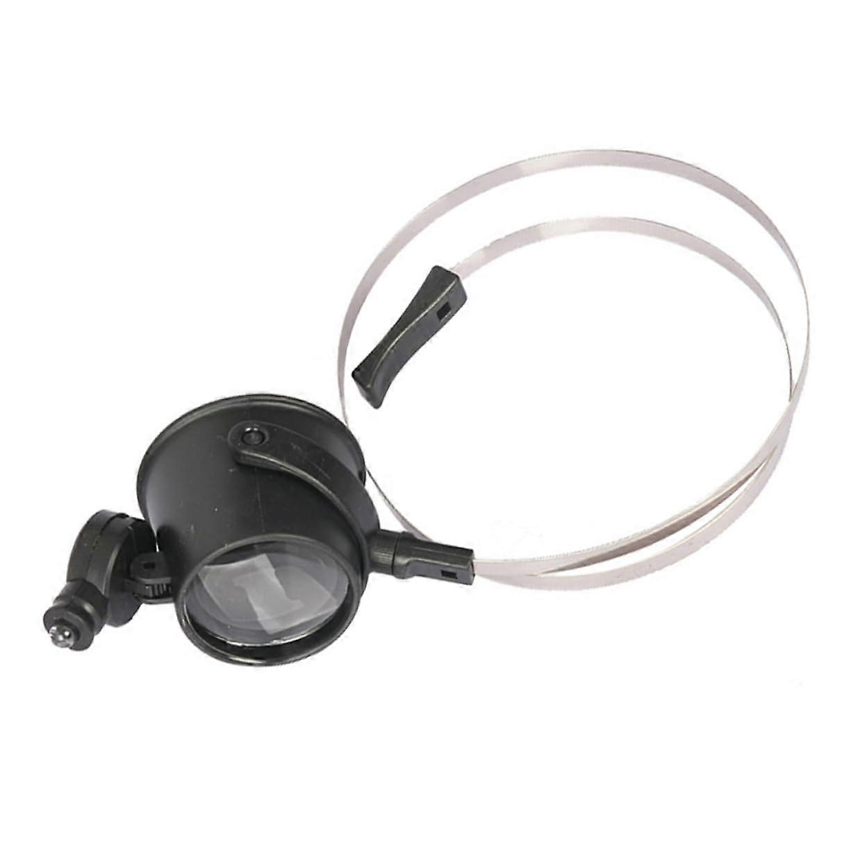 1Satz Head-Mounted Magnifying Glass with Light for Watchmakers and Hobbyists for Precise Watch Repairs and Easy Handling