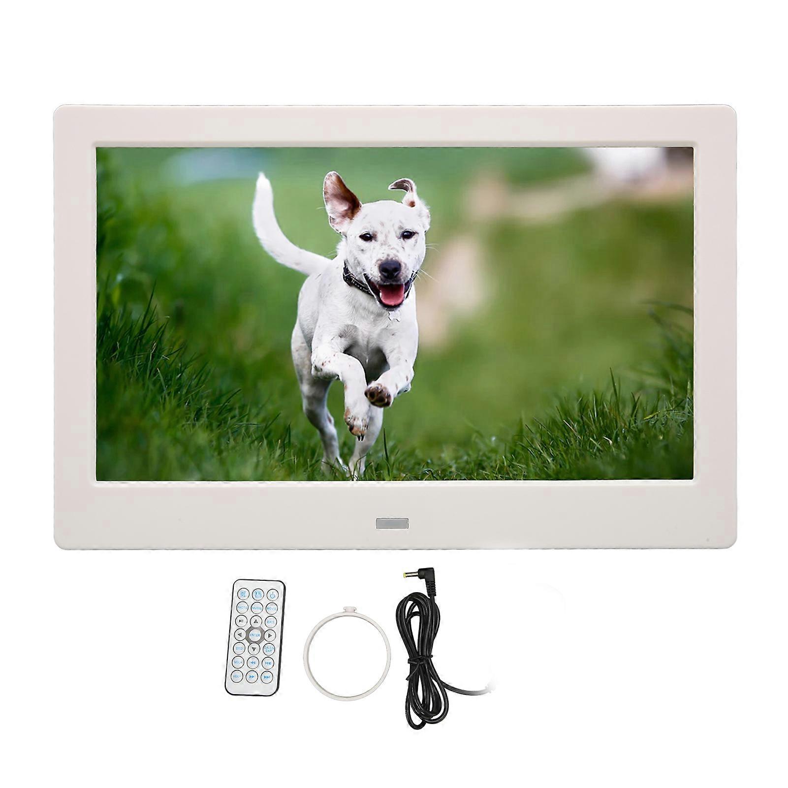 10.1" HD Digital Photo Frame with Auto Rotation, Video & Music, Remote Control, UK Plug