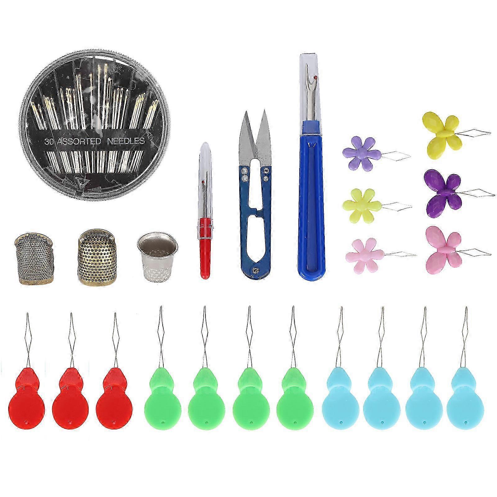 Automatic Needle Threader Set for Hand Sewing, Household DIY Craft Accessories