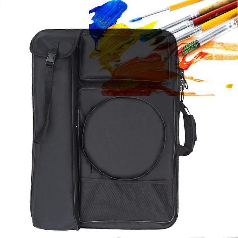 Art Supply Tote Bags Canvas with Adjustable Straps, 66 x 50 cm, Black, for Arts and Crafts Storage