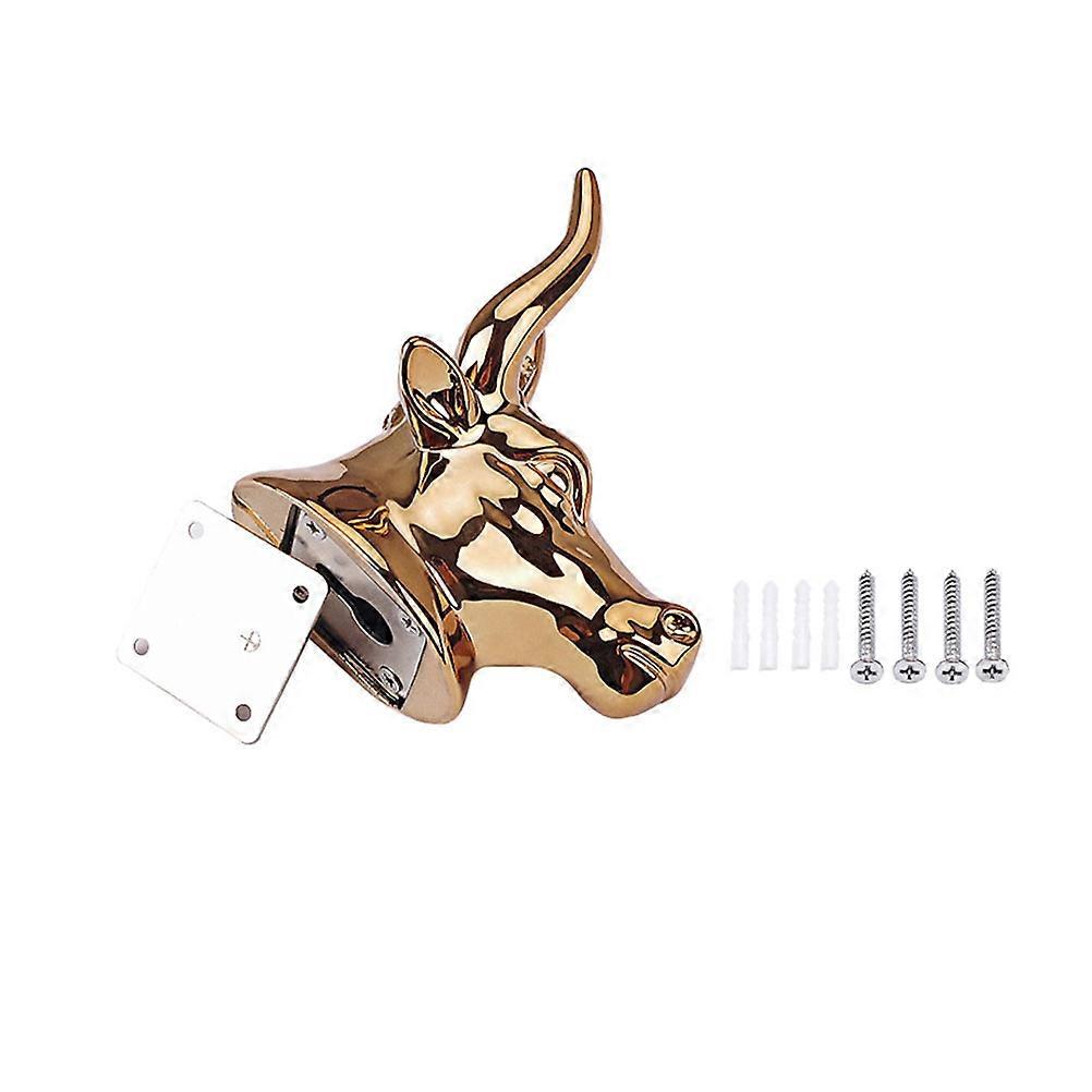 1 Set Wall Mount Guitar Hanger with Bull Head Hook Stand for Wall Mounted Display