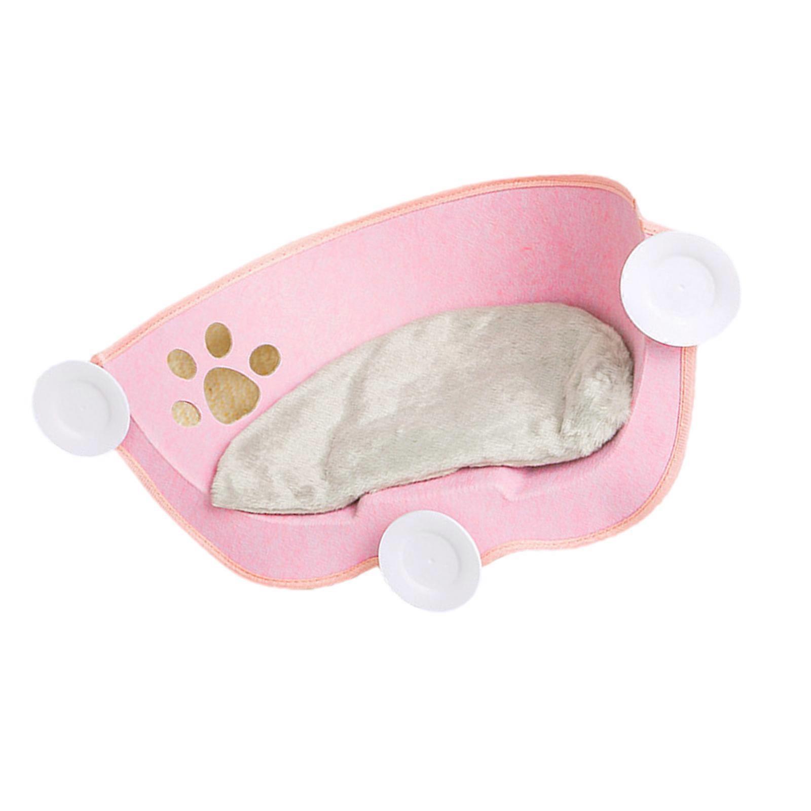 Pet Lounging Spots Bed Window Sleep Nest Hammock for Kittens Pet Window Hammock With Suction Cups Multicolored  Pink