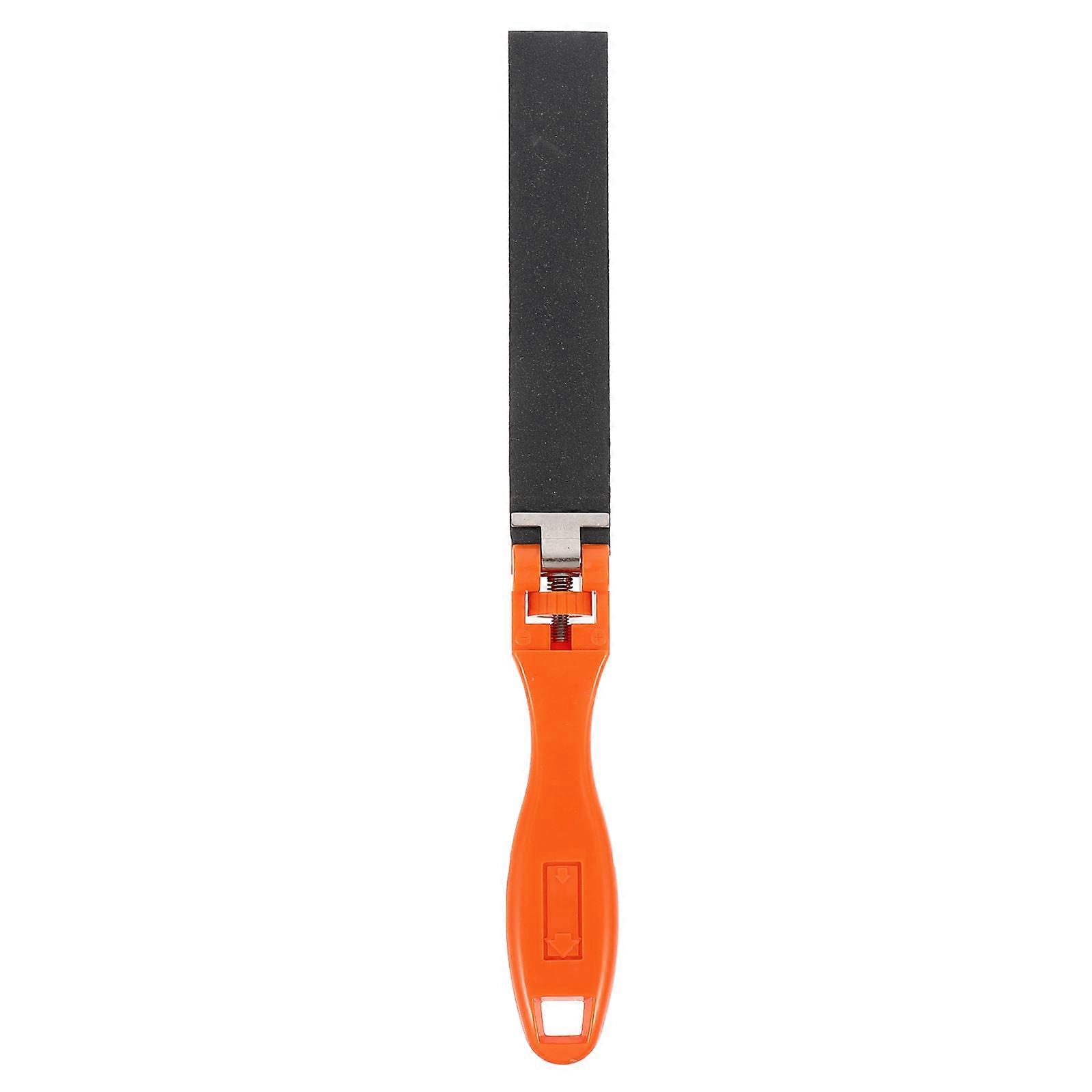 Durable Plastic Sandpaper Clip for Polishing with Adjustable Tightness Orange 27mm