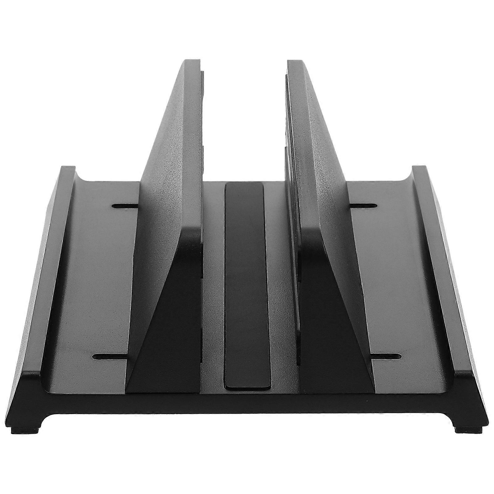 Black Vertical Laptop Stand 3 in 1 Desktop Holder for Tablets ABS Material Home Office Use 7.8x4.9