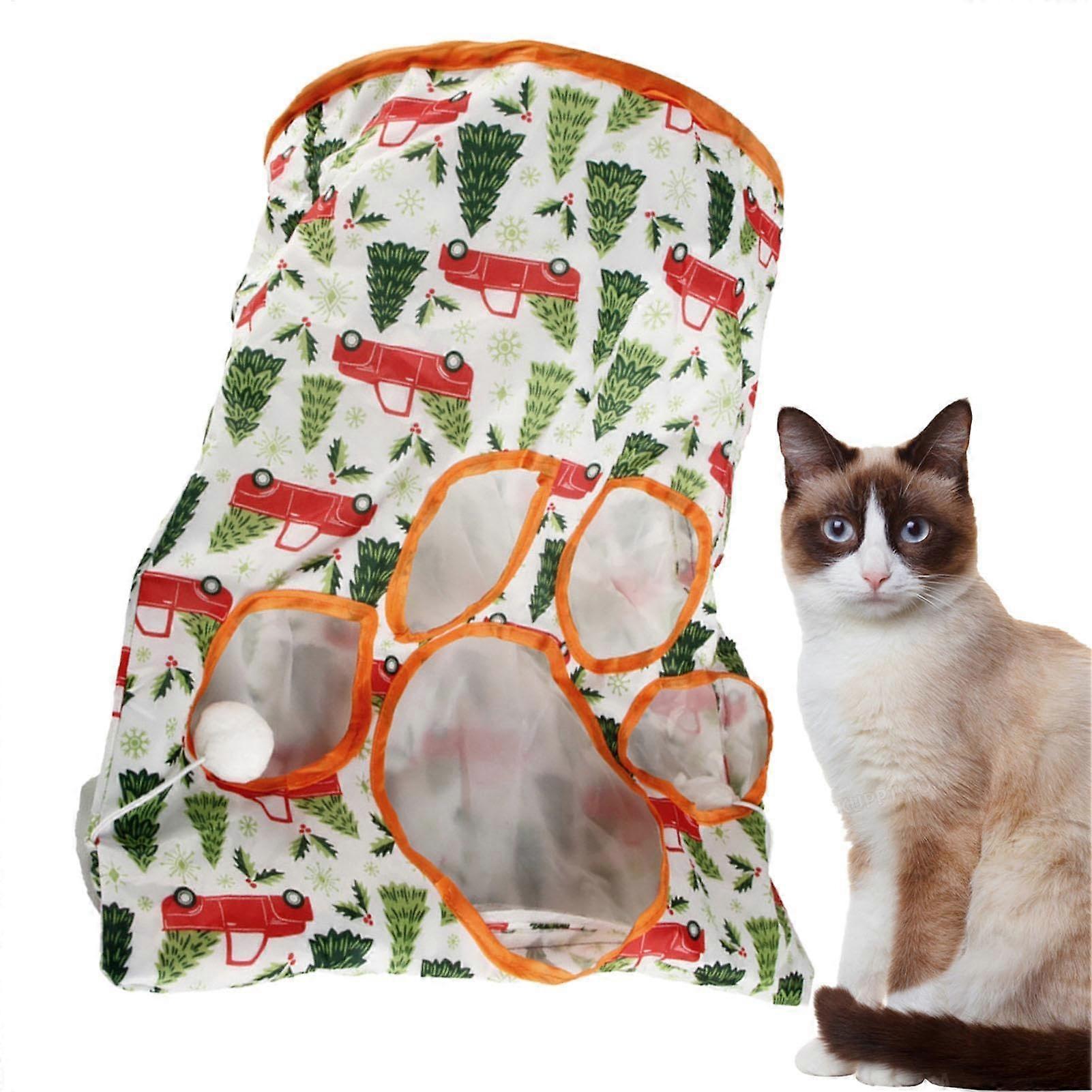 Cat tubes and tunnels, reusable kitten tunnels, expandable indoor cat toys