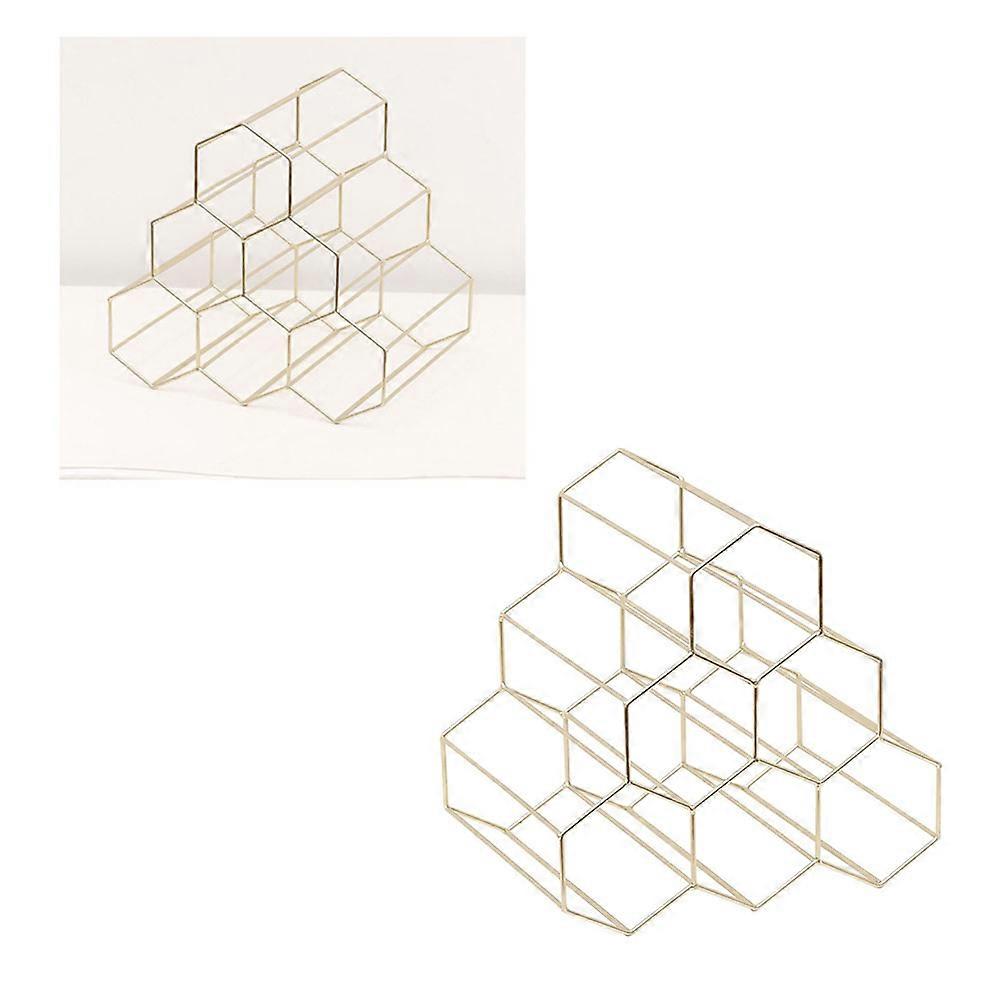 Wine Storage Rack Creative Design Iron Material Home Decor 1Pack