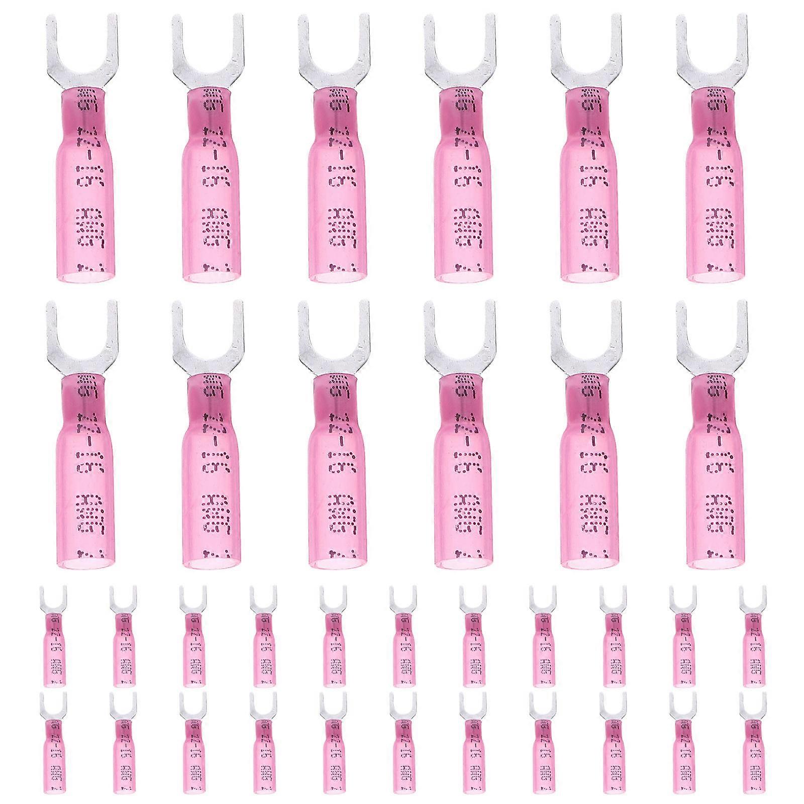 Fork Terminal Wire Connector Electrical Fork Terminals For Automotive Electronics Cold-Pressed Technology Secure Connection 100Pcs
