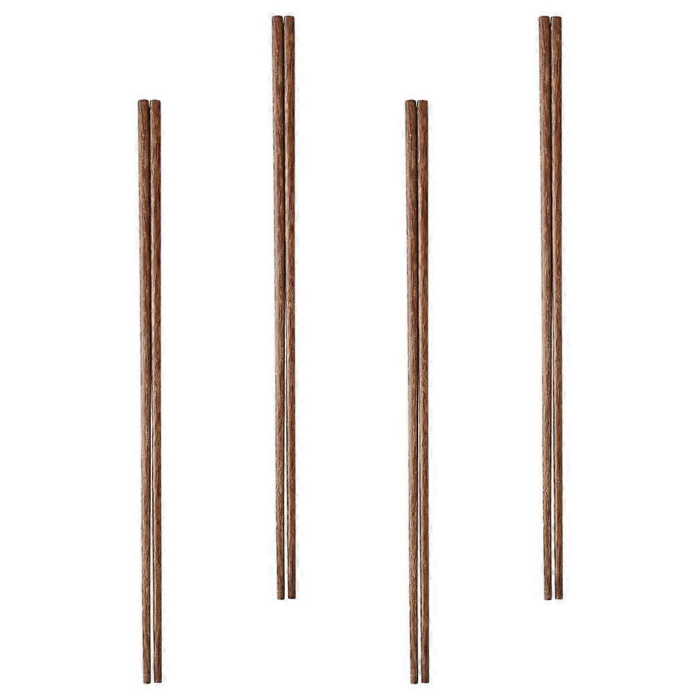 Wooden Frying Chopsticks for Home Use Made of Synthetic Material Light Brown Perfect for Cooking Extra Long 4 Pairs
