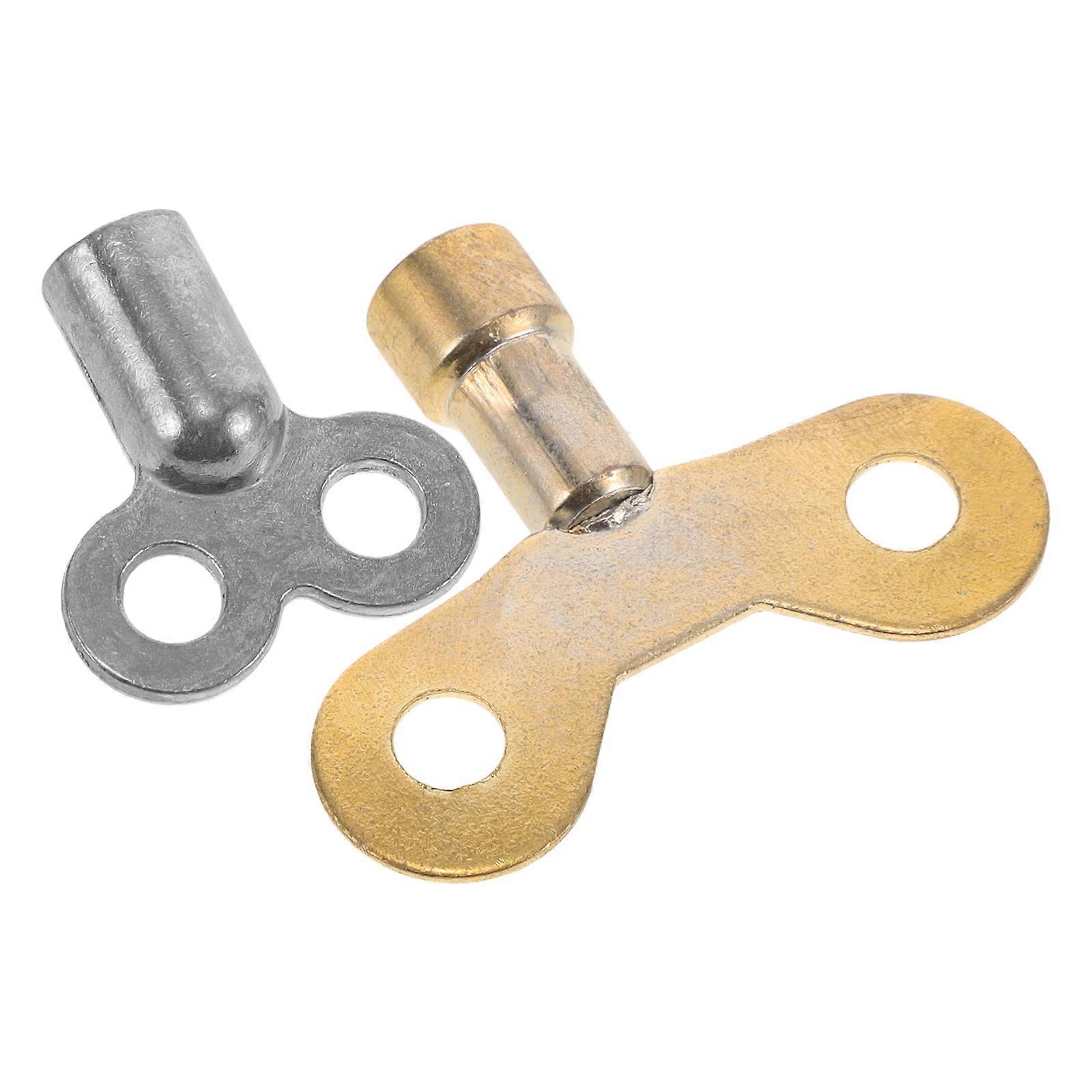 2pcs Radiator Bleed Keys with Square Hole Valve for Air Release – Compact & Practical Design for Home and Office Use