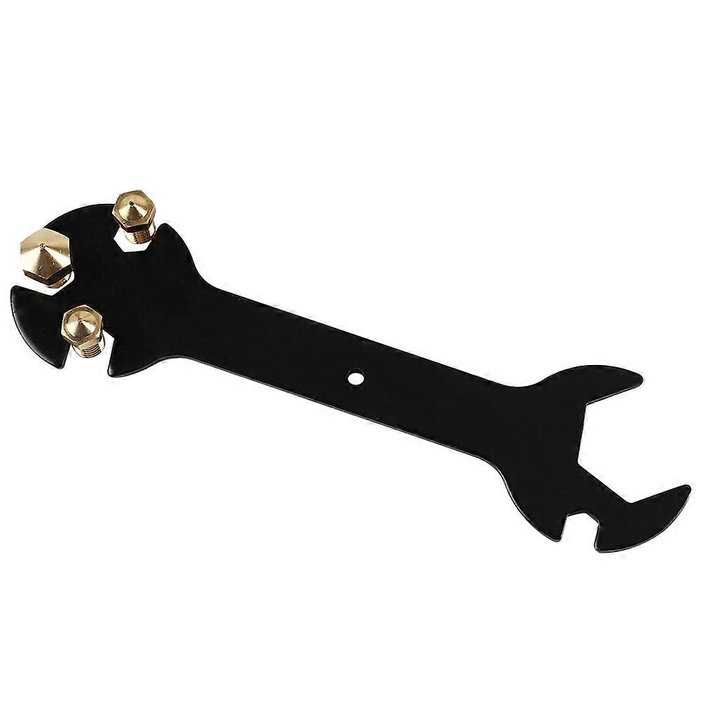 Flat Wrench Multifunction Wrench 3D Printer Parts Tools Accessories Black 8*0.6cm Turn Nozzles / / 2Pcs