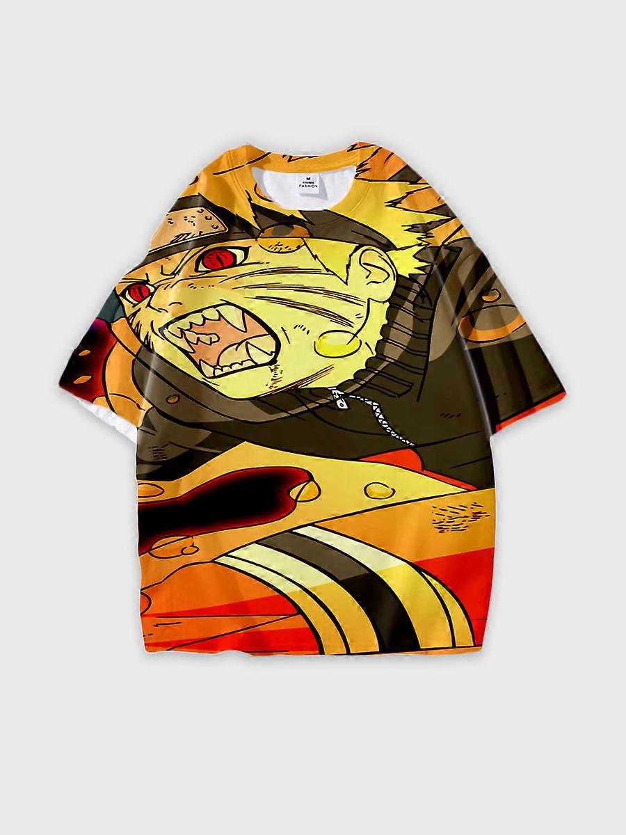 T-shirt round neck Role Pattern loose short sleeve C2361