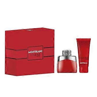 Mont Blanc Legend Red 50ml Eau De Parfum + 100ml Shower Gel Gift Set